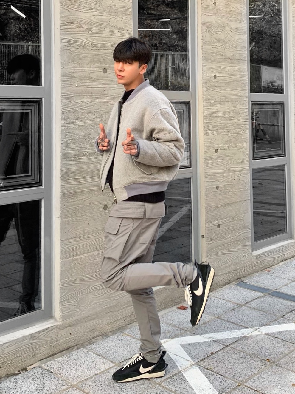 Nike x Undercover Daybreak Black 착용 스타일 - 1