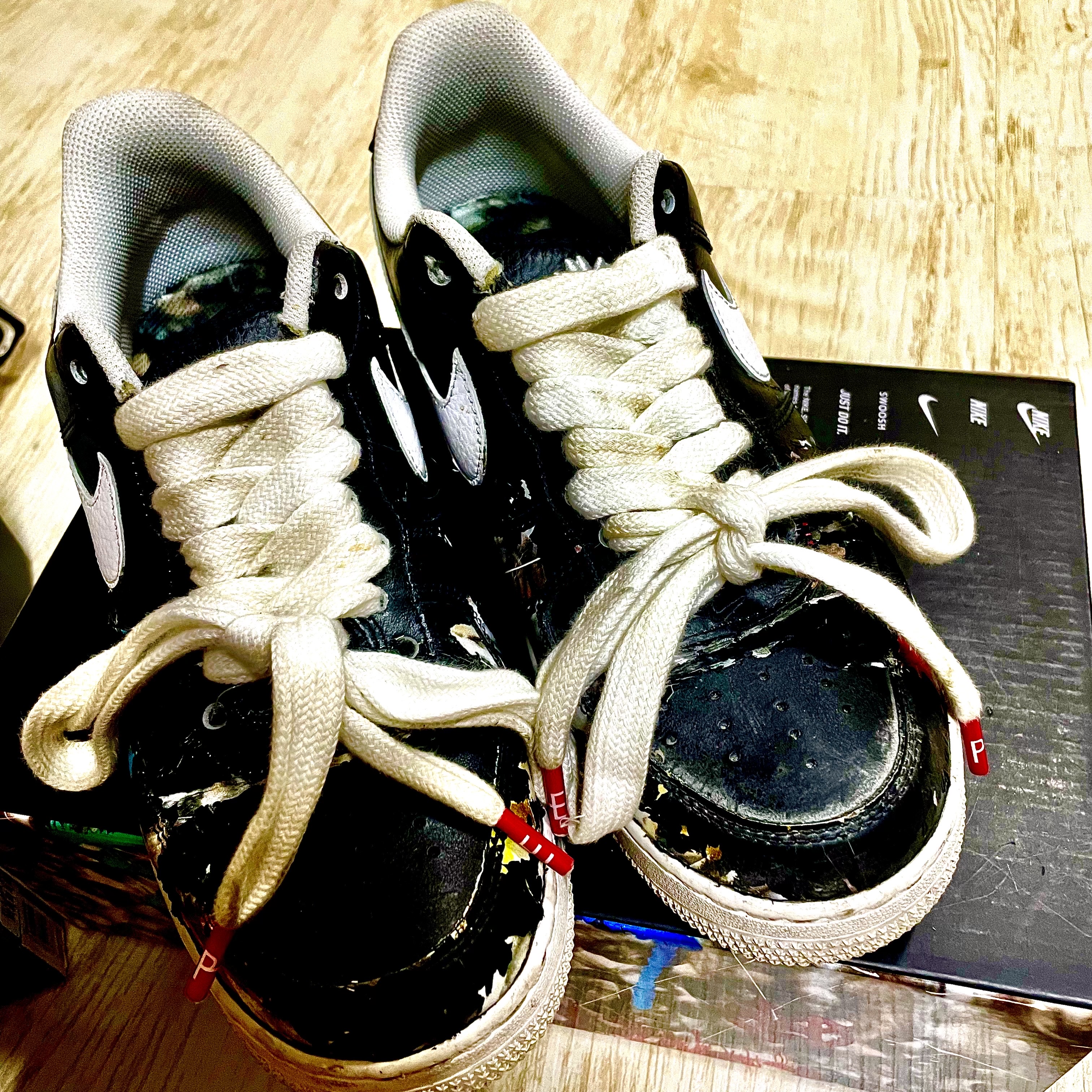 Nike x Peaceminusone Air Force 1 Low Para-Noise 착용 스타일