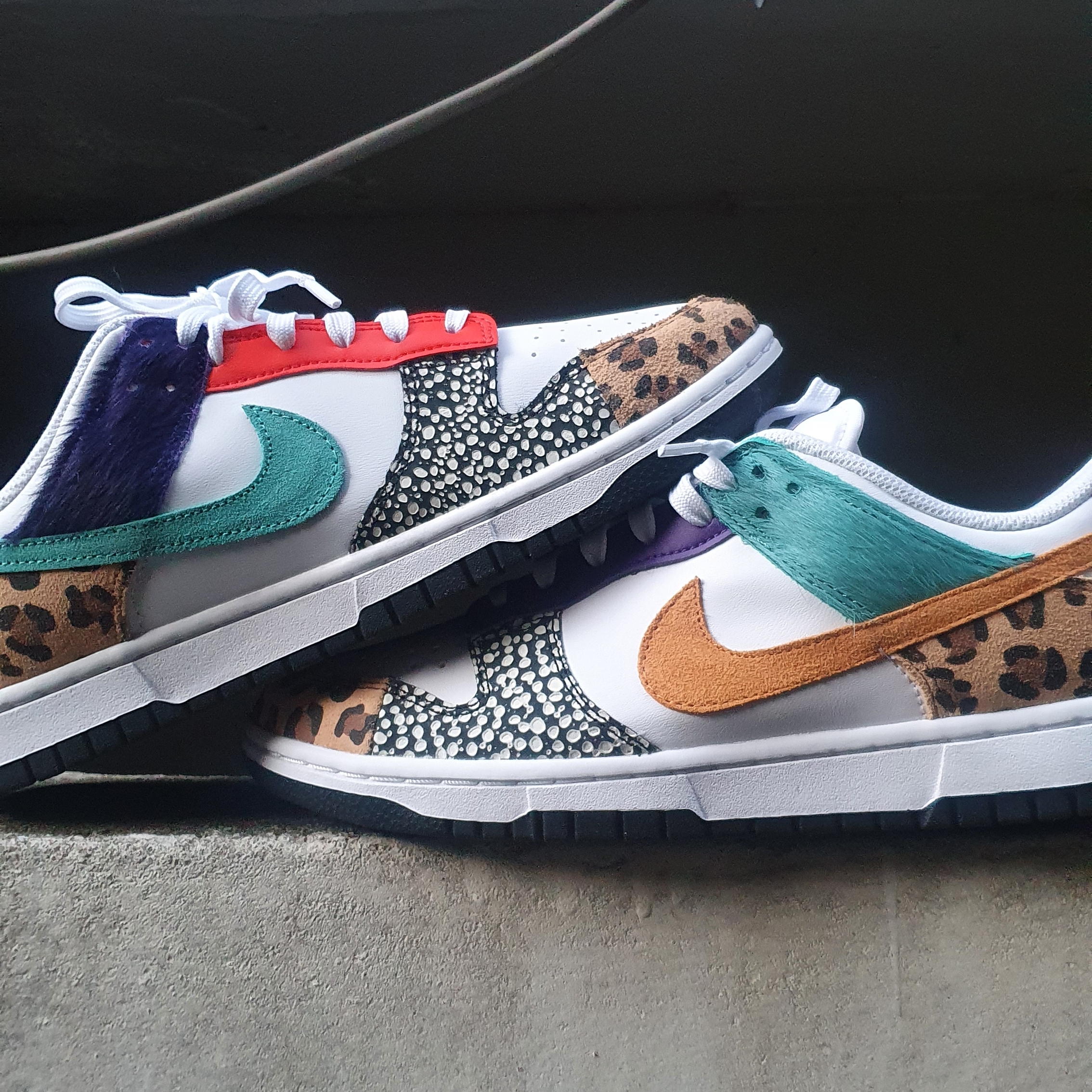 (W) Nike Dunk Low SE Patchwork 착용 스타일