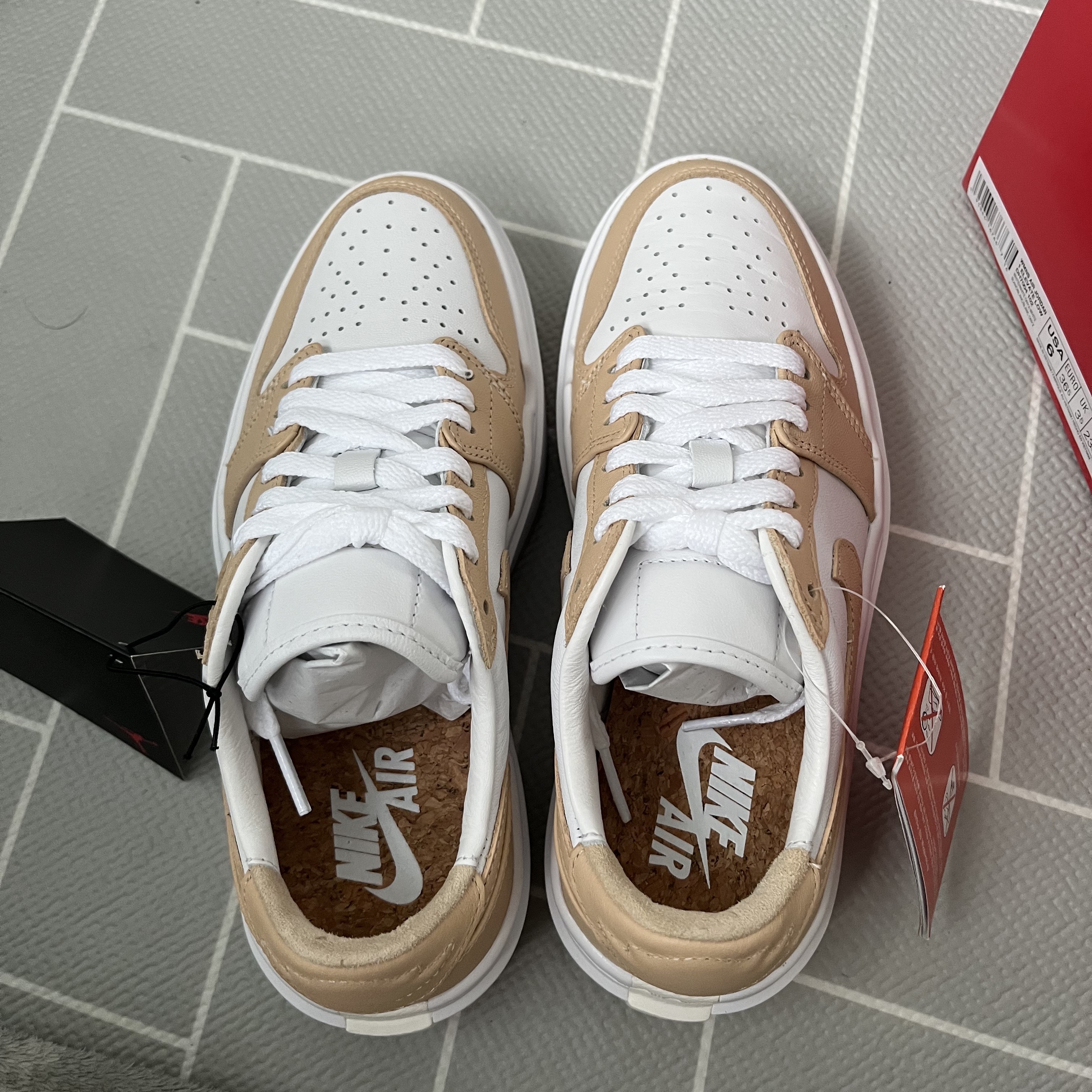 (W) Jordan 1 Elevate Low White Onyx 착용 스타일 - 3