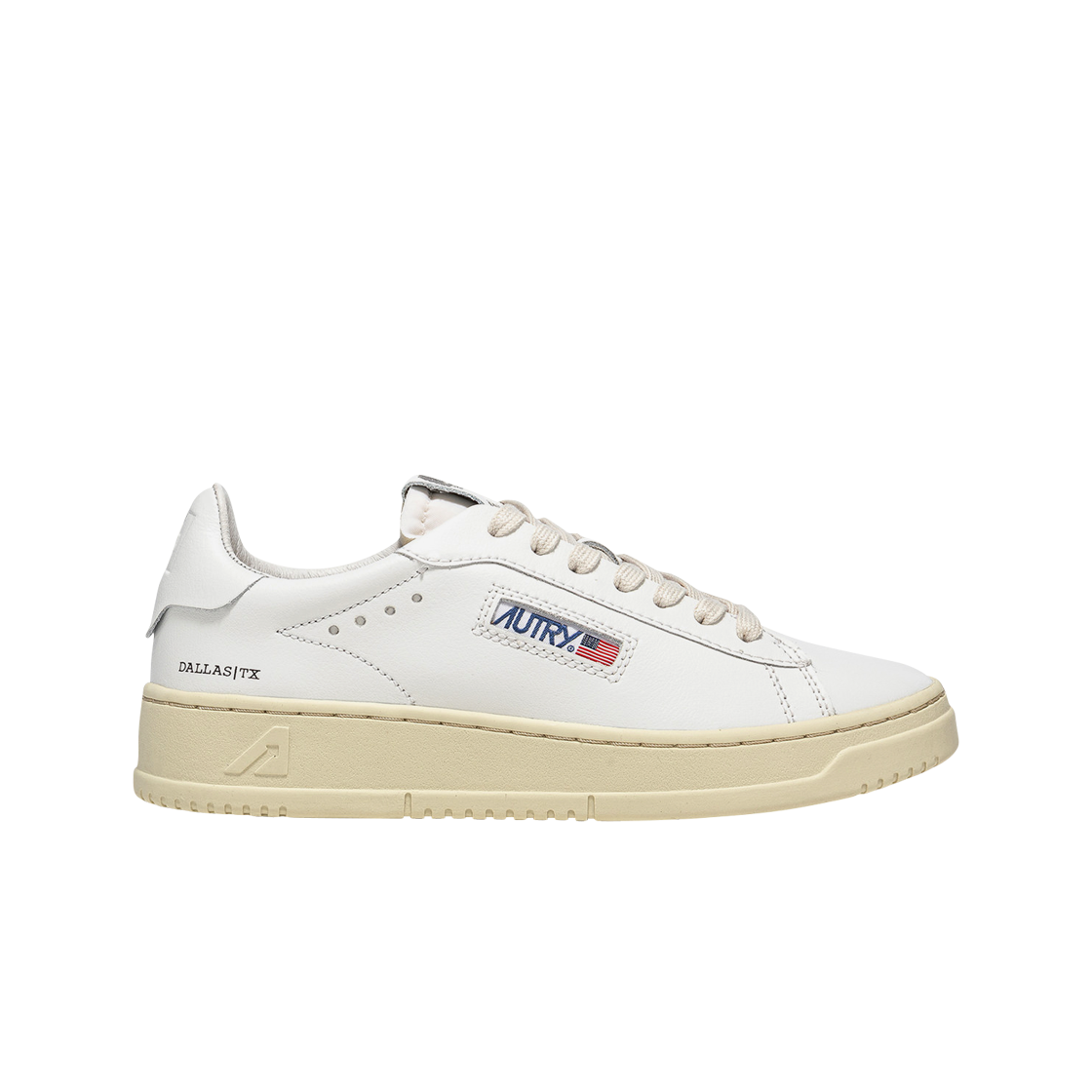 오트리 달라스 로우 레더 스니커즈 화이트(Autry Dallas Low Leather Sneakers White)