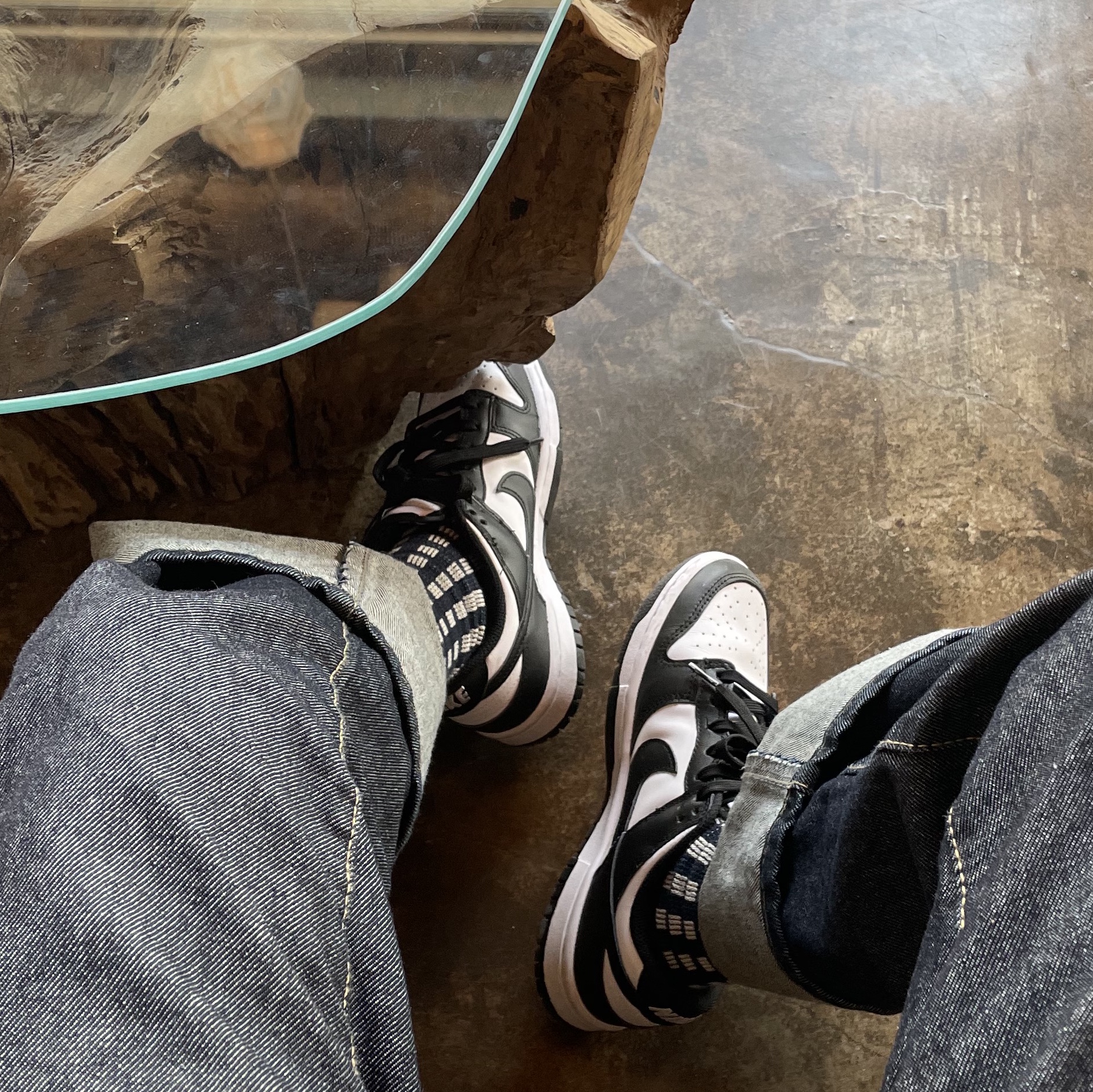 (W) Nike Dunk Low Black 착용 스타일