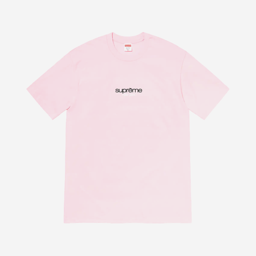 슈프림 클래식 로고 티셔츠 라이트 핑크 - 22SS