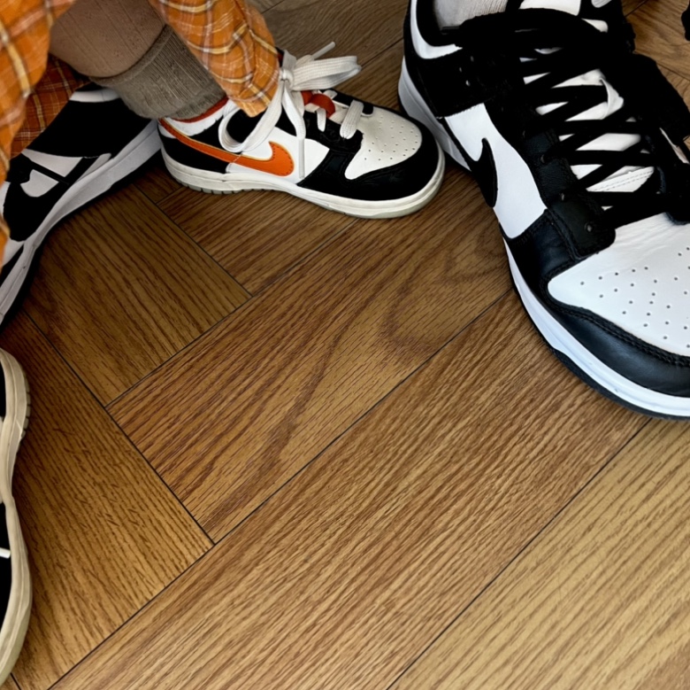 (TD) Nike Dunk Low PRM Halloween, Nike Dunk Low Retro Black 착용 스타일 - 3