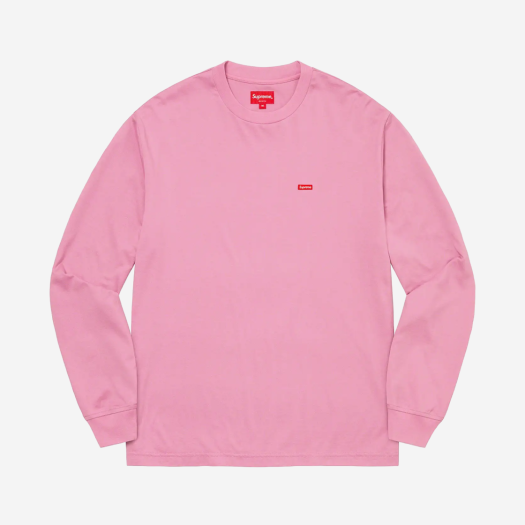 슈프림 스몰 박스 롱슬리브 티셔츠 핑크 - 22SS