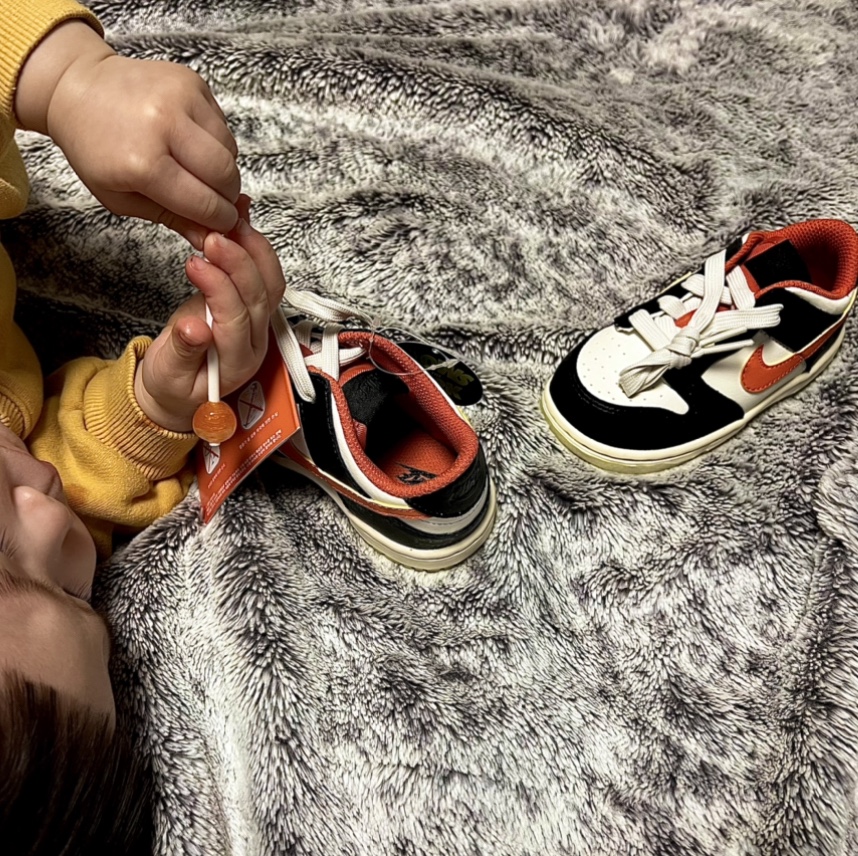 (TD) Nike Dunk Low PRM Halloween, Nike Dunk Low Retro Black 착용 스타일 - 1