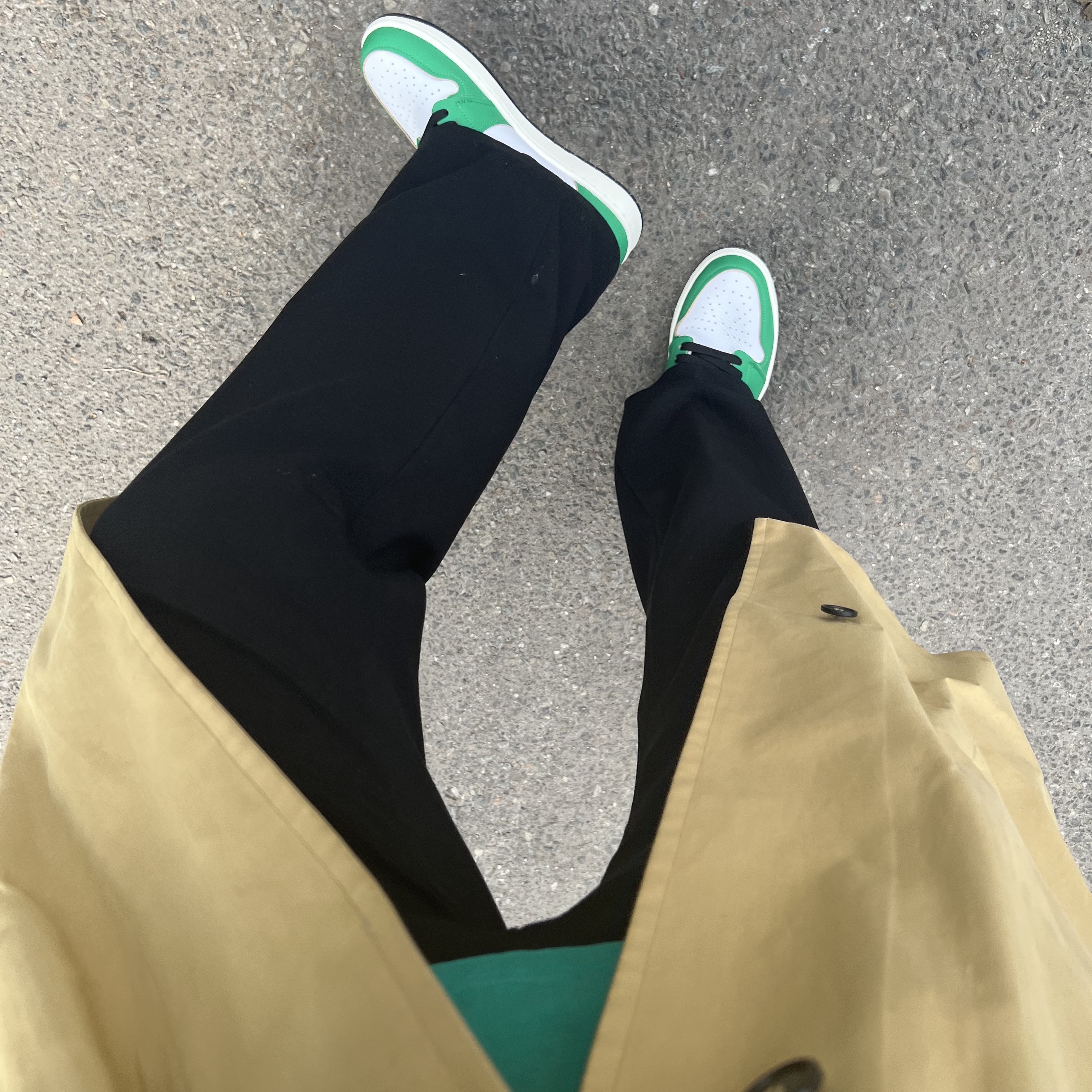 (W) Jordan 1 Retro High OG Lucky Green 착용 스타일