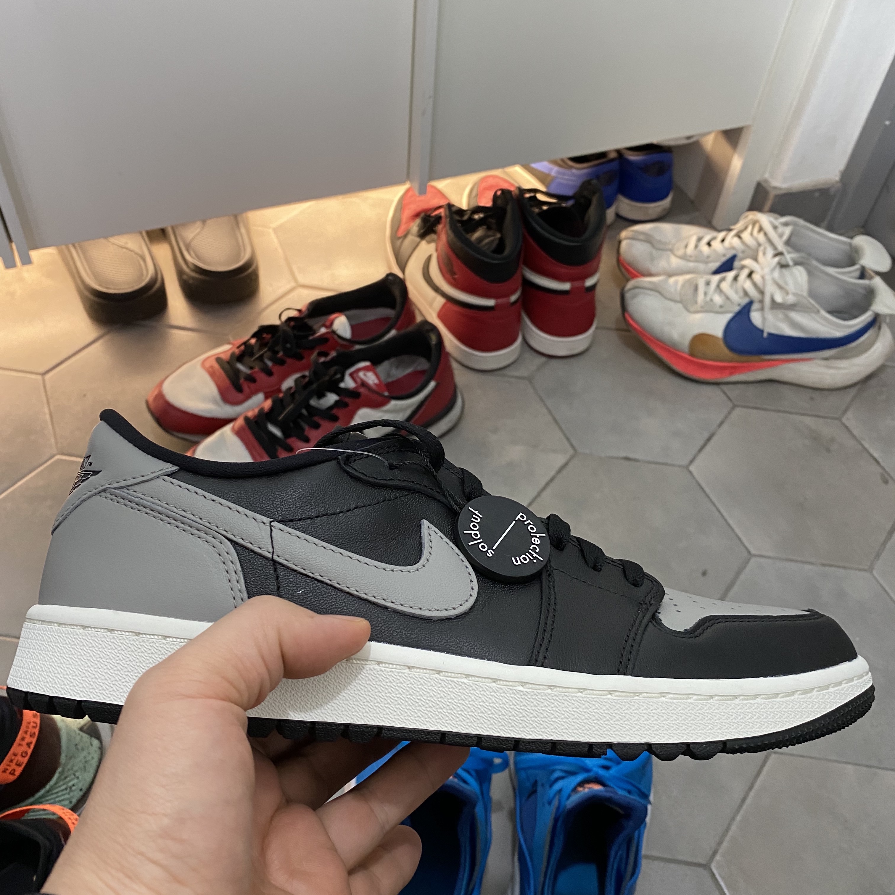 Jordan 1 Low Golf Shadow 착용 스타일 - 1