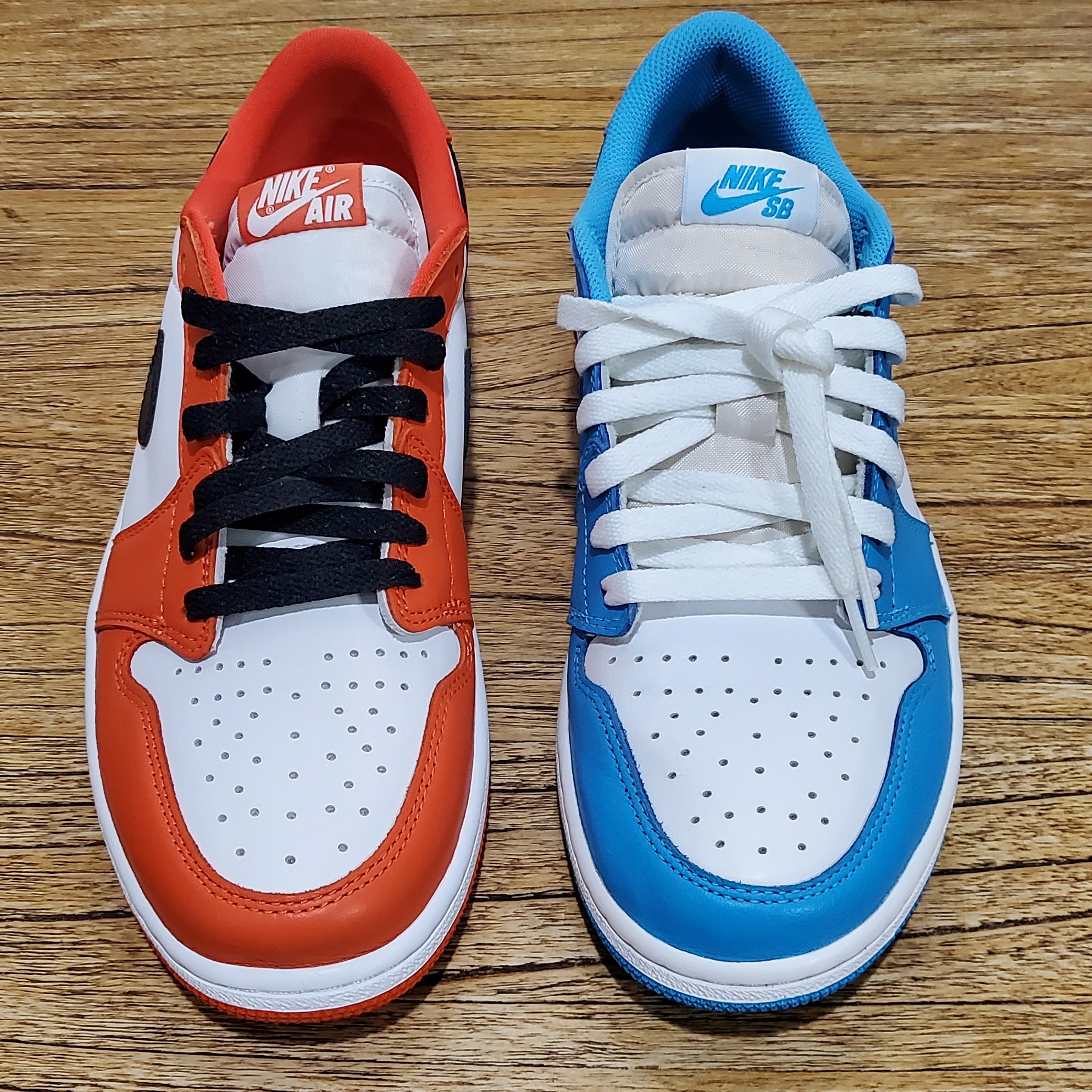 Jordan 1 Low SB UNC, Jordan 1 Low OG Starfish 착용 스타일 - 1