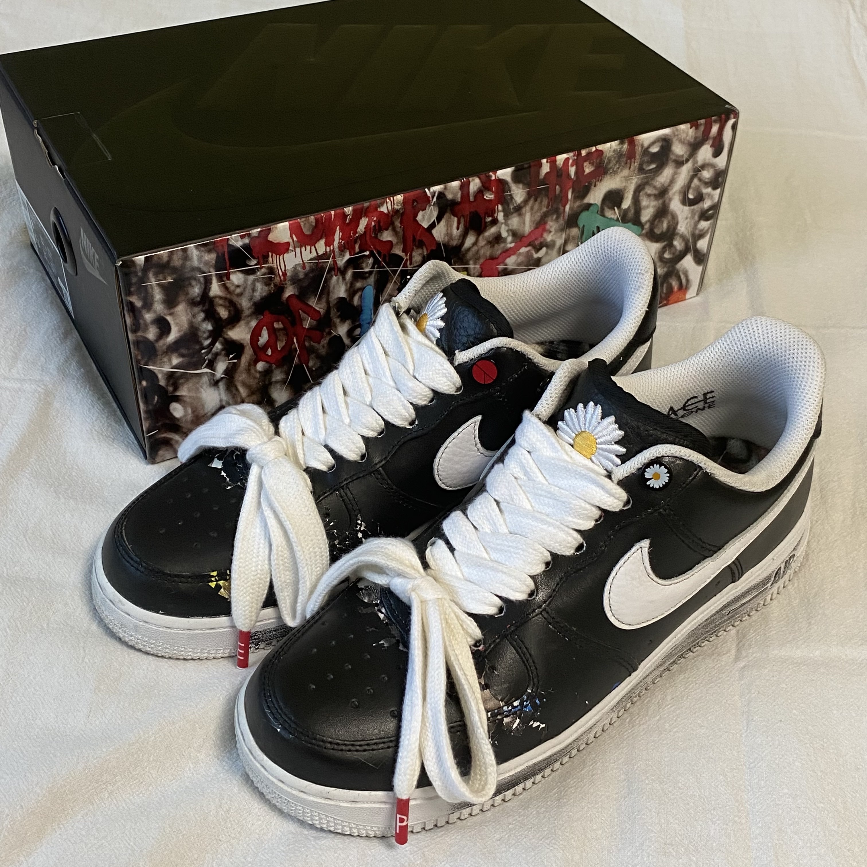 Nike x Peaceminusone Air Force 1 Low Para-Noise 착용 스타일