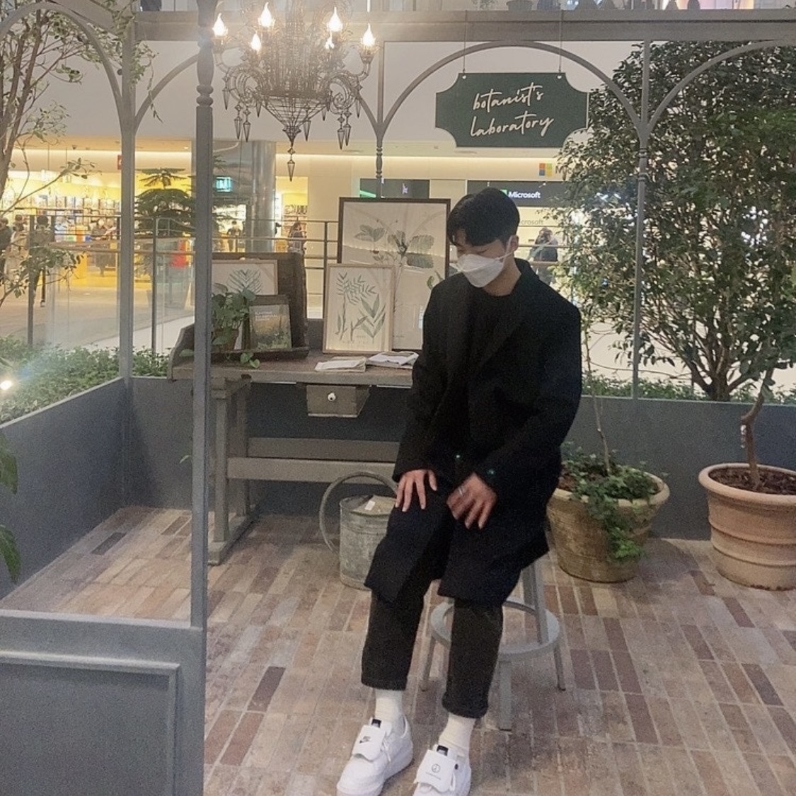 Nike x Peaceminusone Kwondo1 White 착용 스타일 - 2