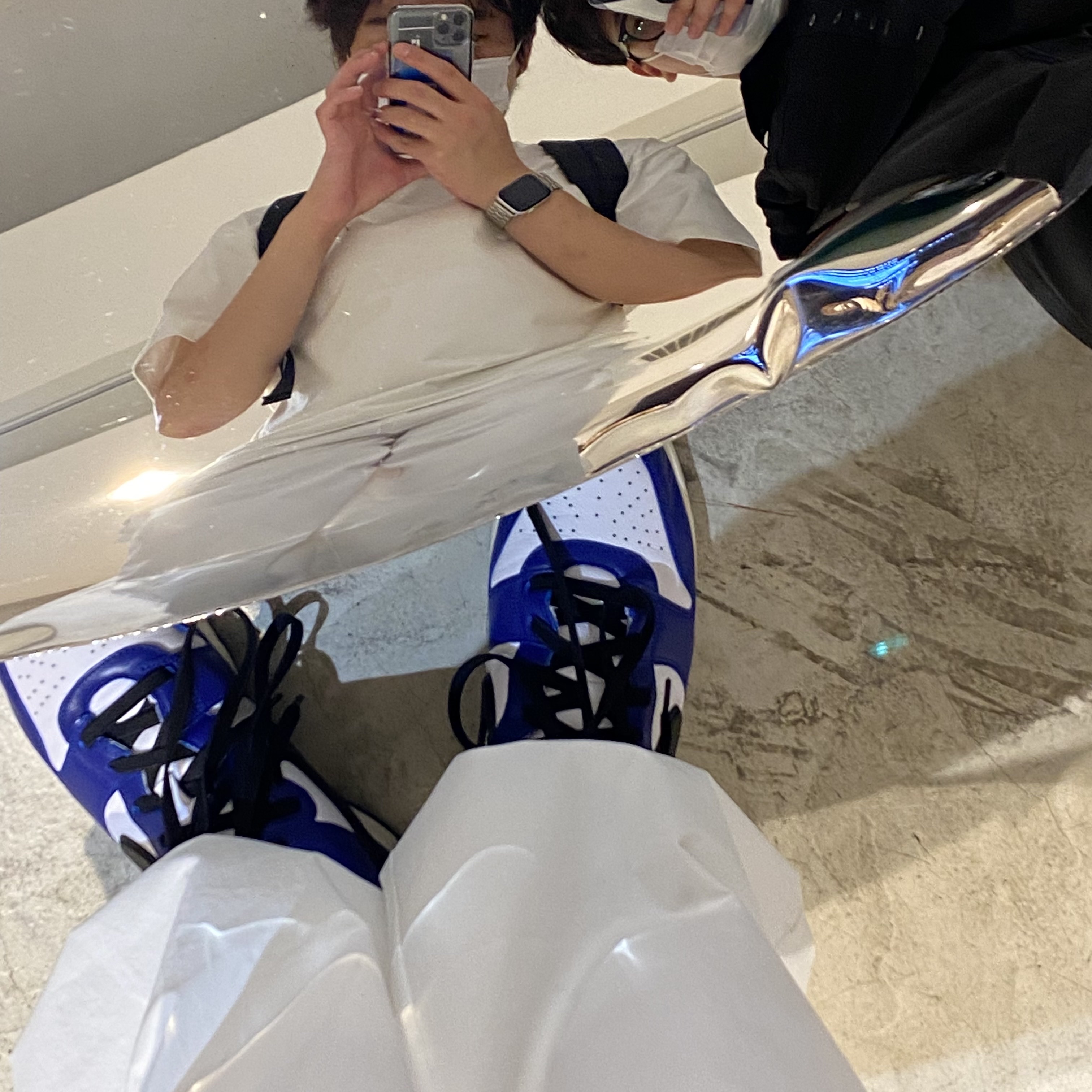 Nike x Ambush Dunk High Deep Royal Blue 착용 스타일 - 4