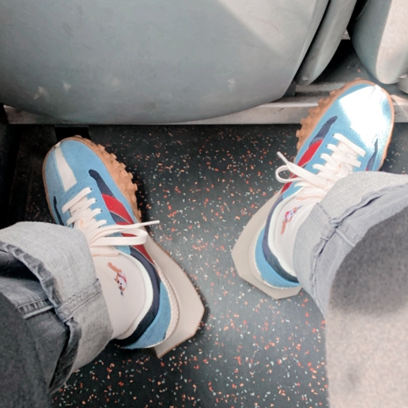 New Balance XC-72 Blue 착용 스타일