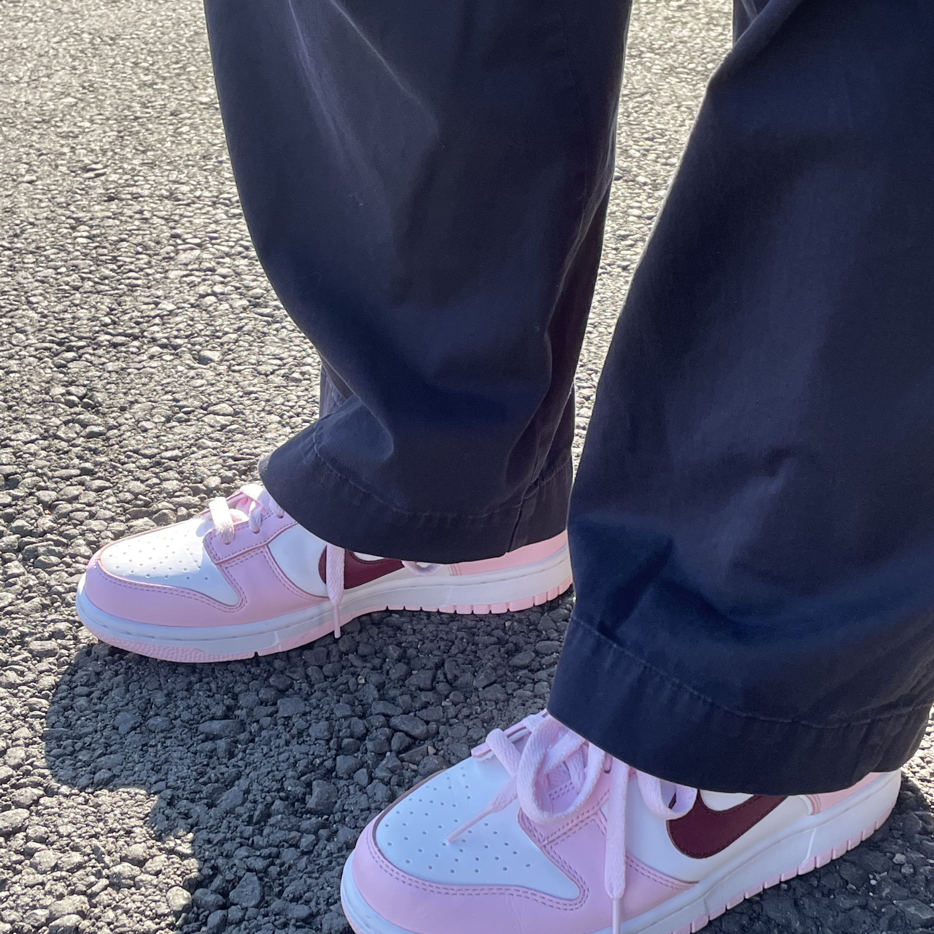 (GS) Nike Dunk Low Pink Foam 착용 스타일 - 1