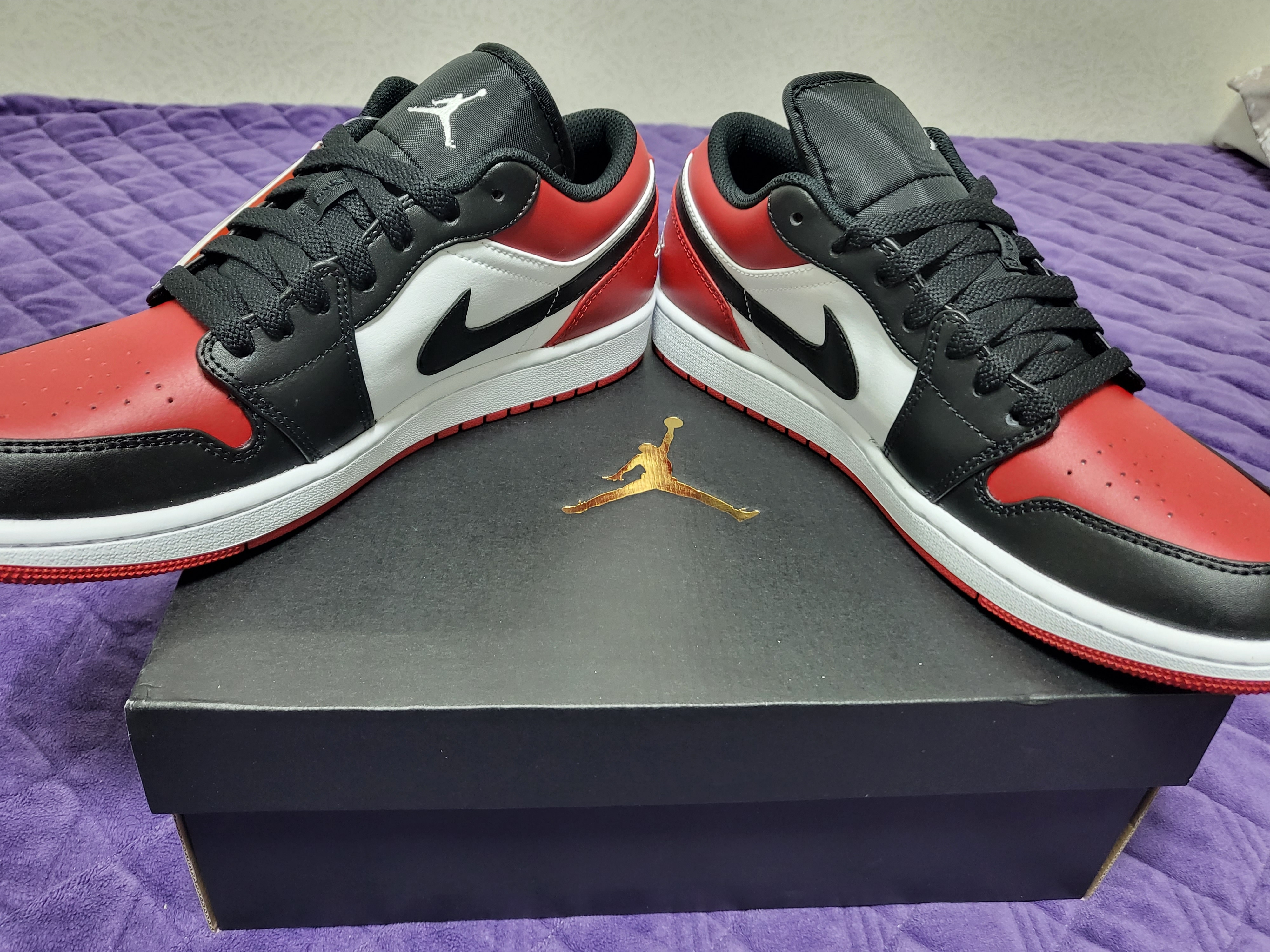 Jordan 1 Low Bred Toe 착용 스타일