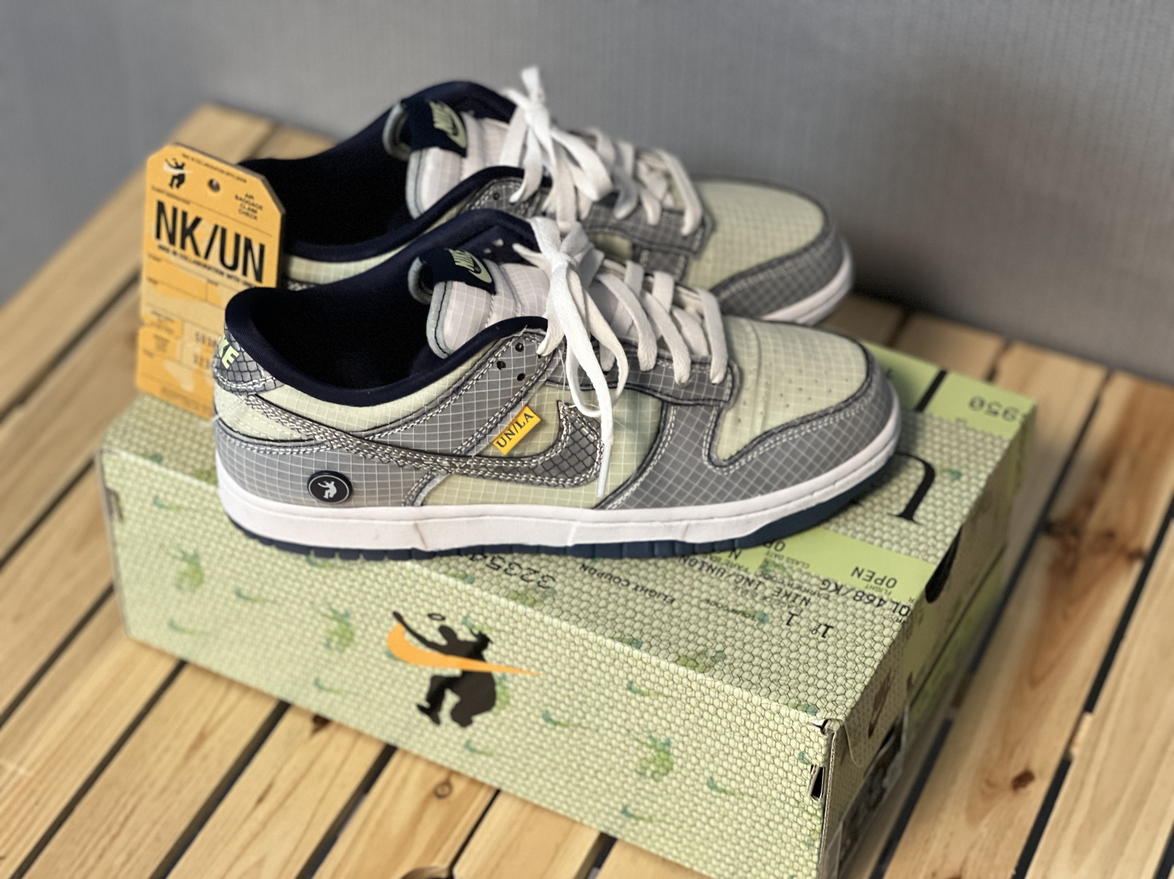 Nike x Union Dunk Low Passport Pack Pistachio 착용 스타일 - 2