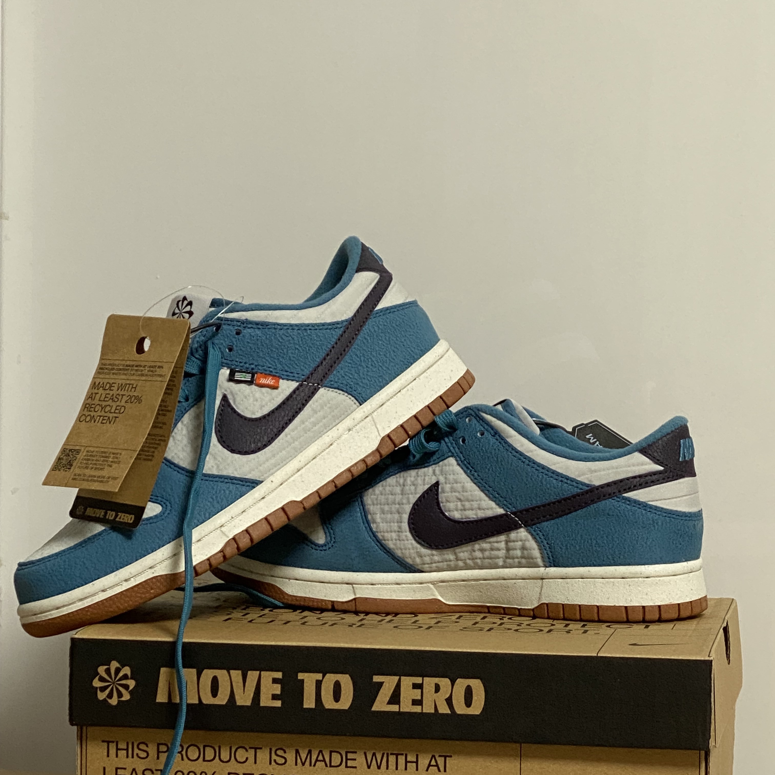 (GS) Nike Dunk Low SE Next Nature Riftblue 착용 스타일