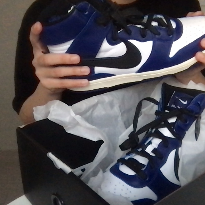Nike x Ambush Dunk High Deep Royal Blue 착용 스타일 - 1