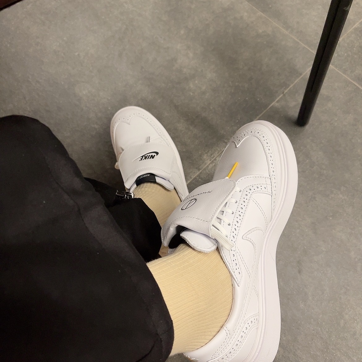 Nike x Peaceminusone Kwondo1 White 착용 스타일