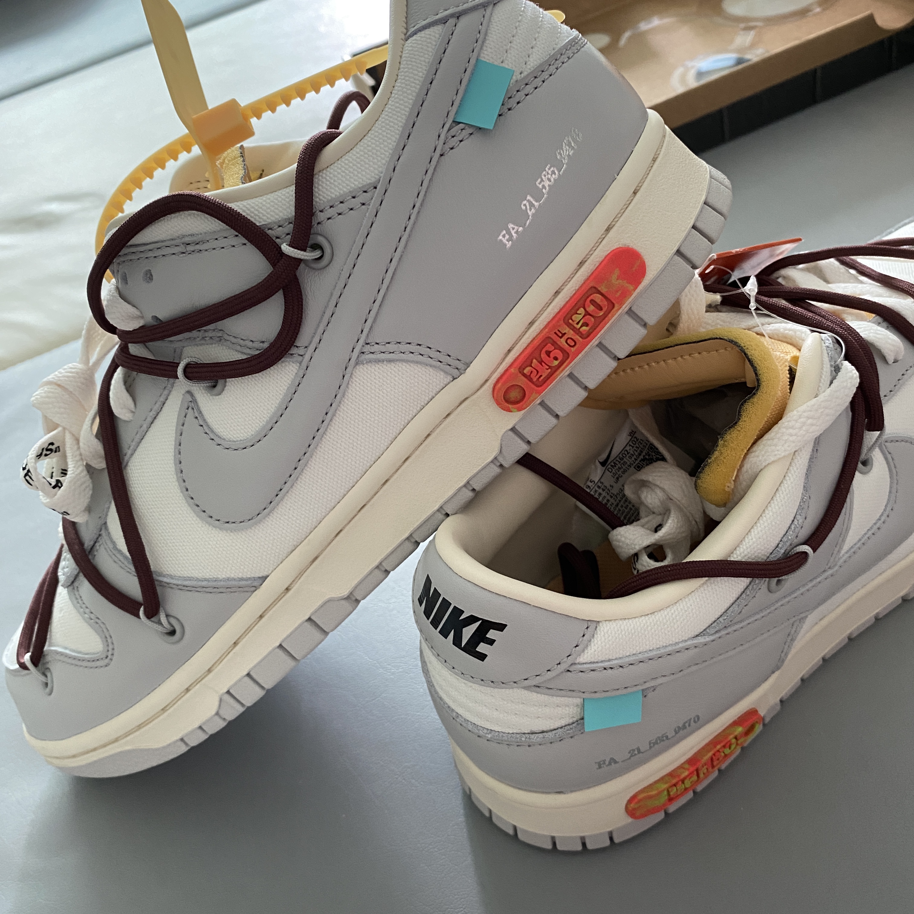 Nike x Off-White Dunk Low The 50 - Lot 46 착용 스타일 - 3