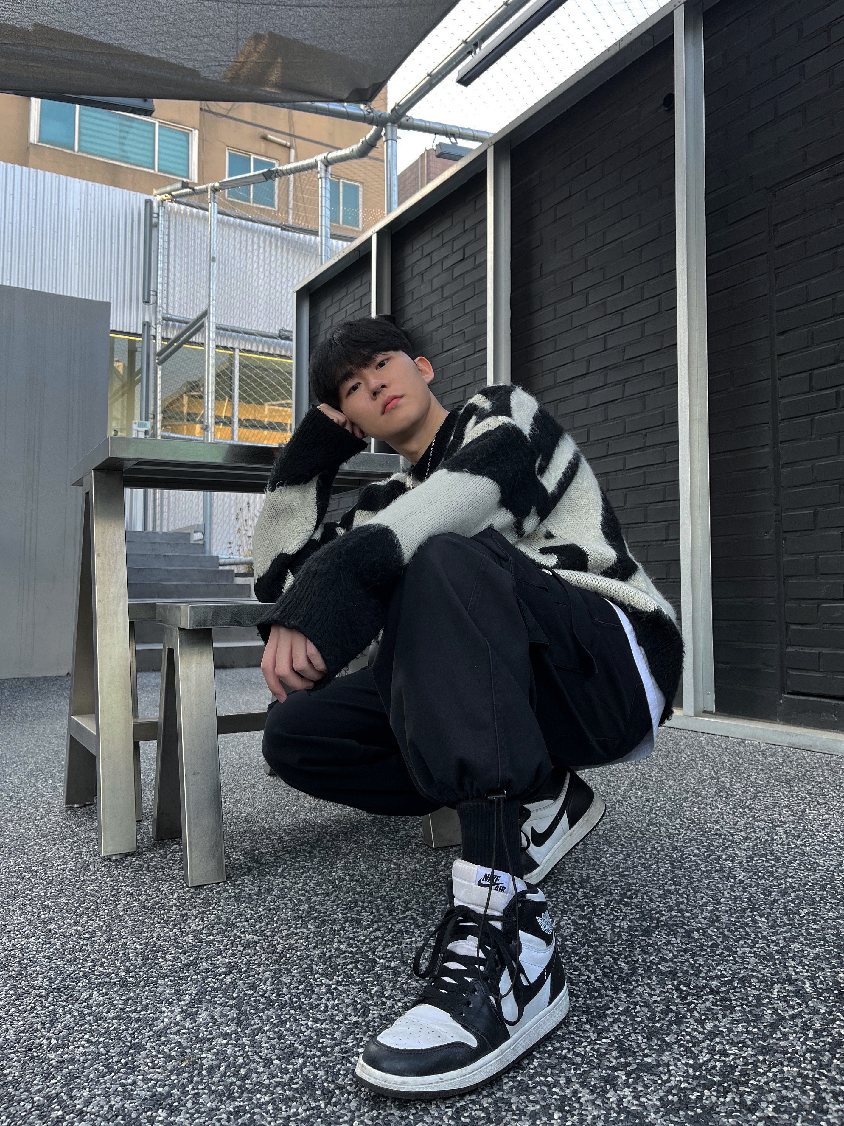 Jordan 1 Retro High OG Black White 2014 착용 스타일