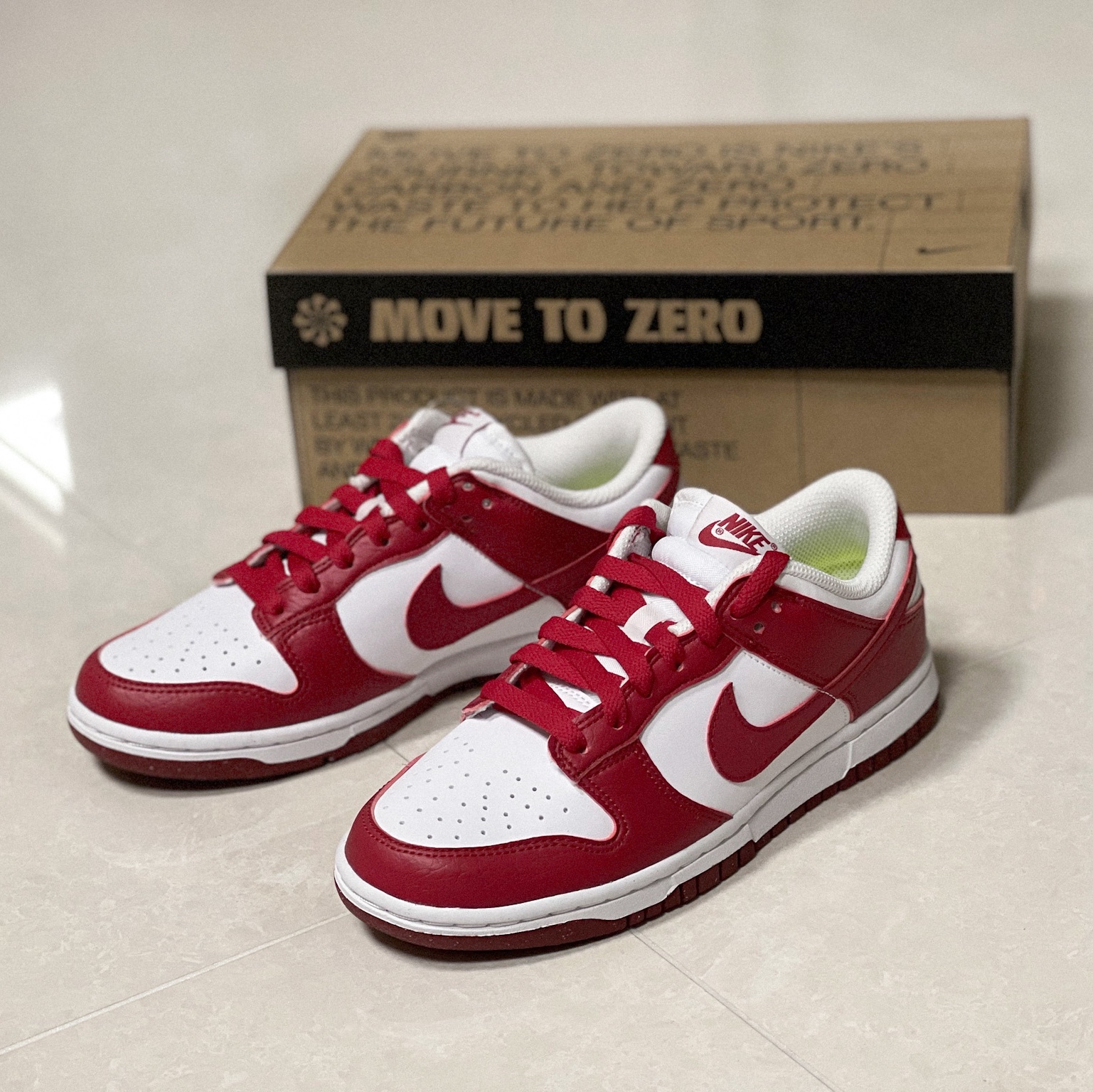 (W) Nike Dunk Low Next Nature Gym Red 착용 스타일