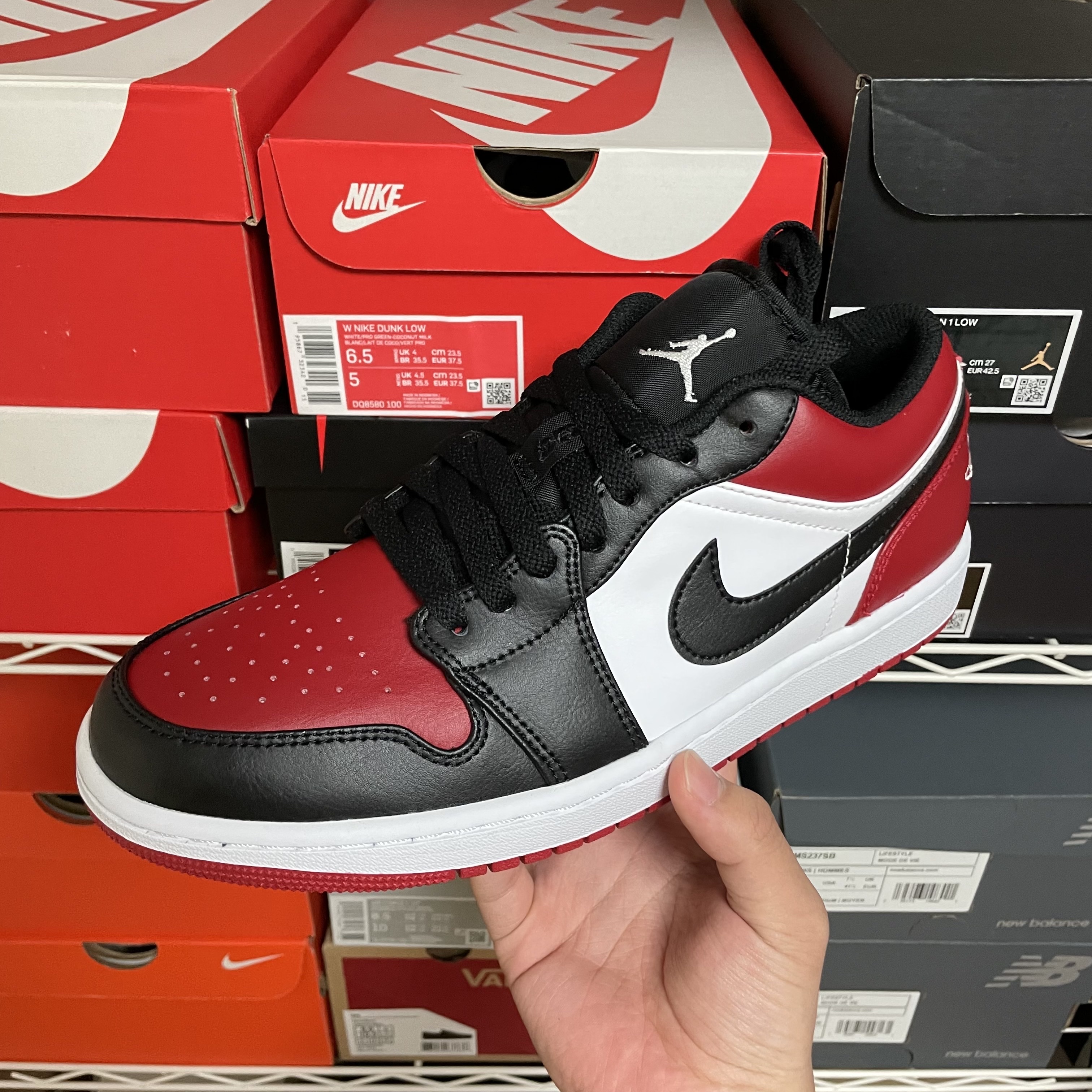 Jordan 1 Low Bred Toe 착용 스타일