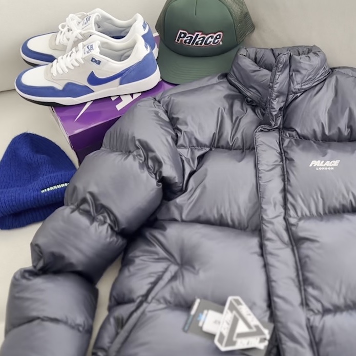 Palace Pertex Palace London Puffa Black - 22SS, Nike SB GTS Return Sport Royal 착용 스타일