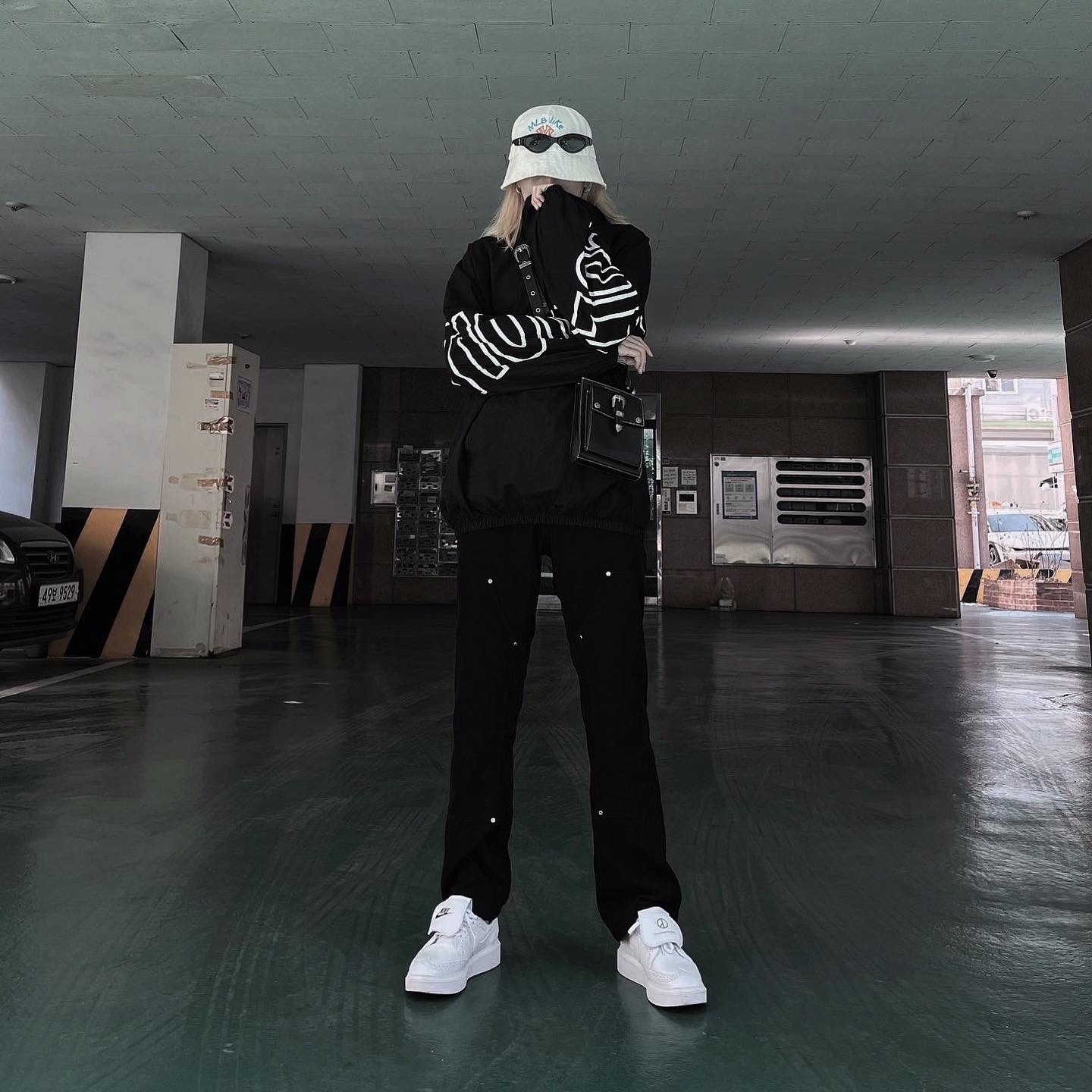 Nike x Peaceminusone Kwondo1 White 착용 스타일