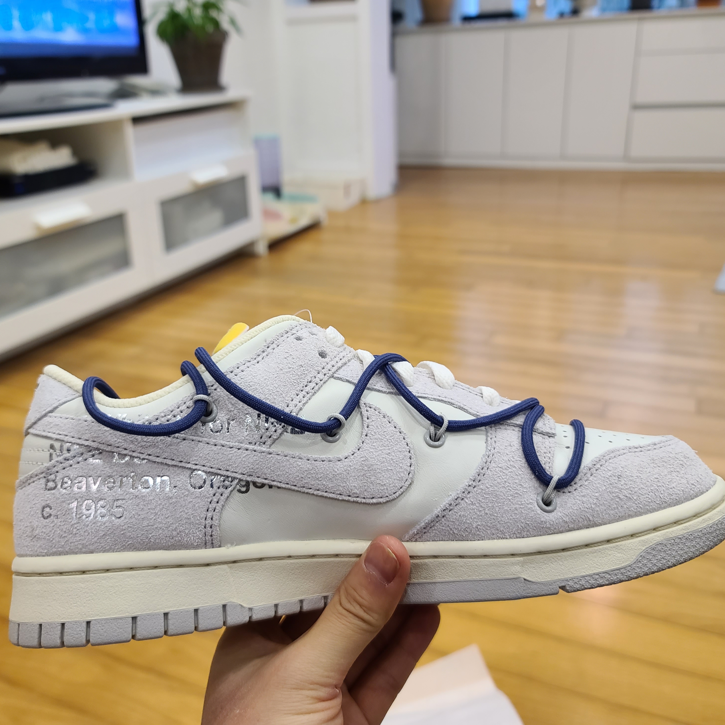 Nike x Off-White Dunk Low The 50 - Lot 18 착용 스타일 - 2