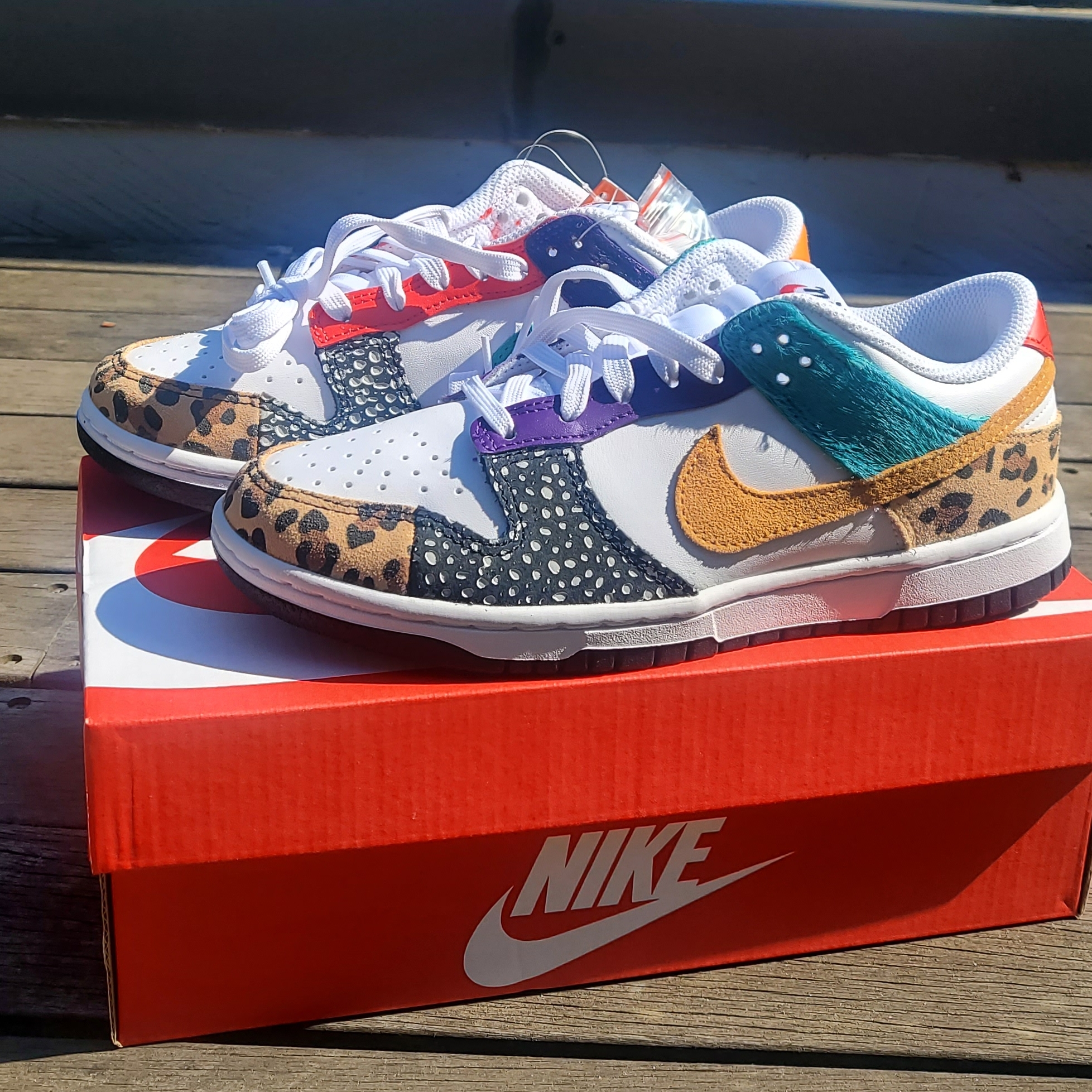 (W) Nike Dunk Low SE Patchwork 착용 스타일
