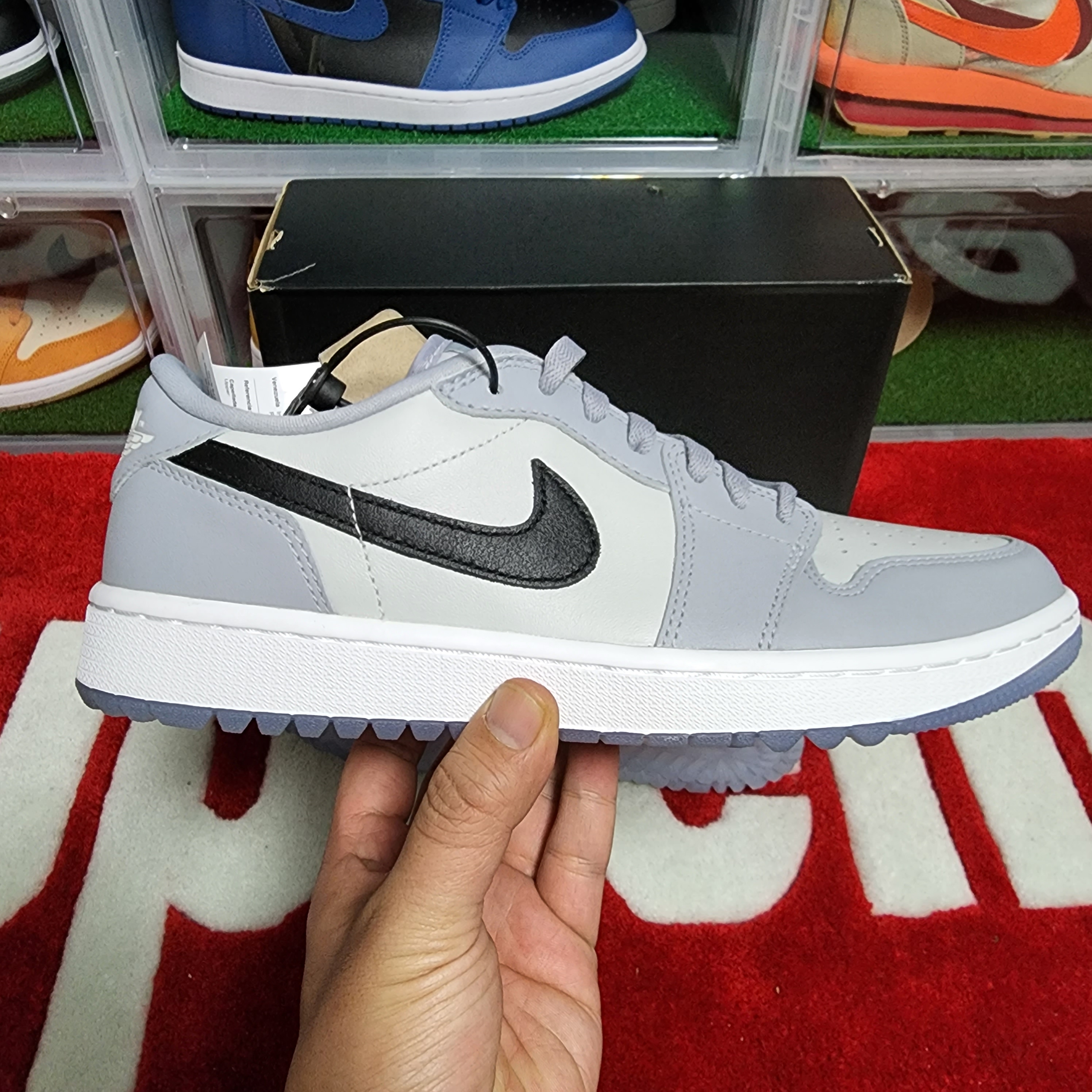 Jordan 1 Low Golf Wolf Grey 착용 스타일 - 2