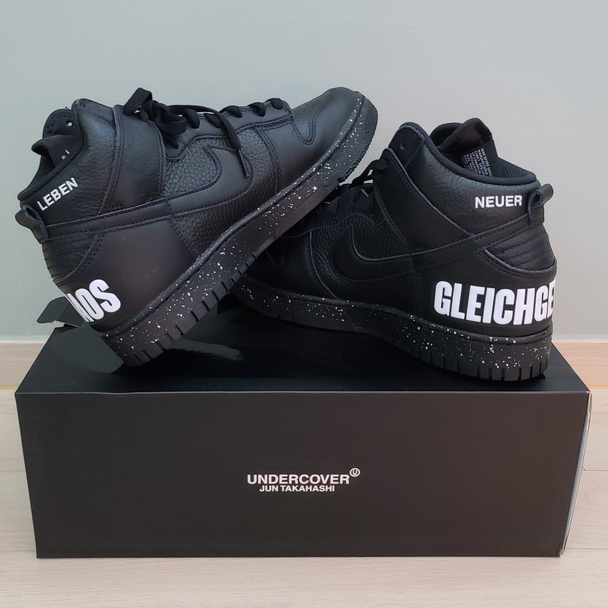 Nike x Undercover Dunk High 1985 Black 착용 스타일