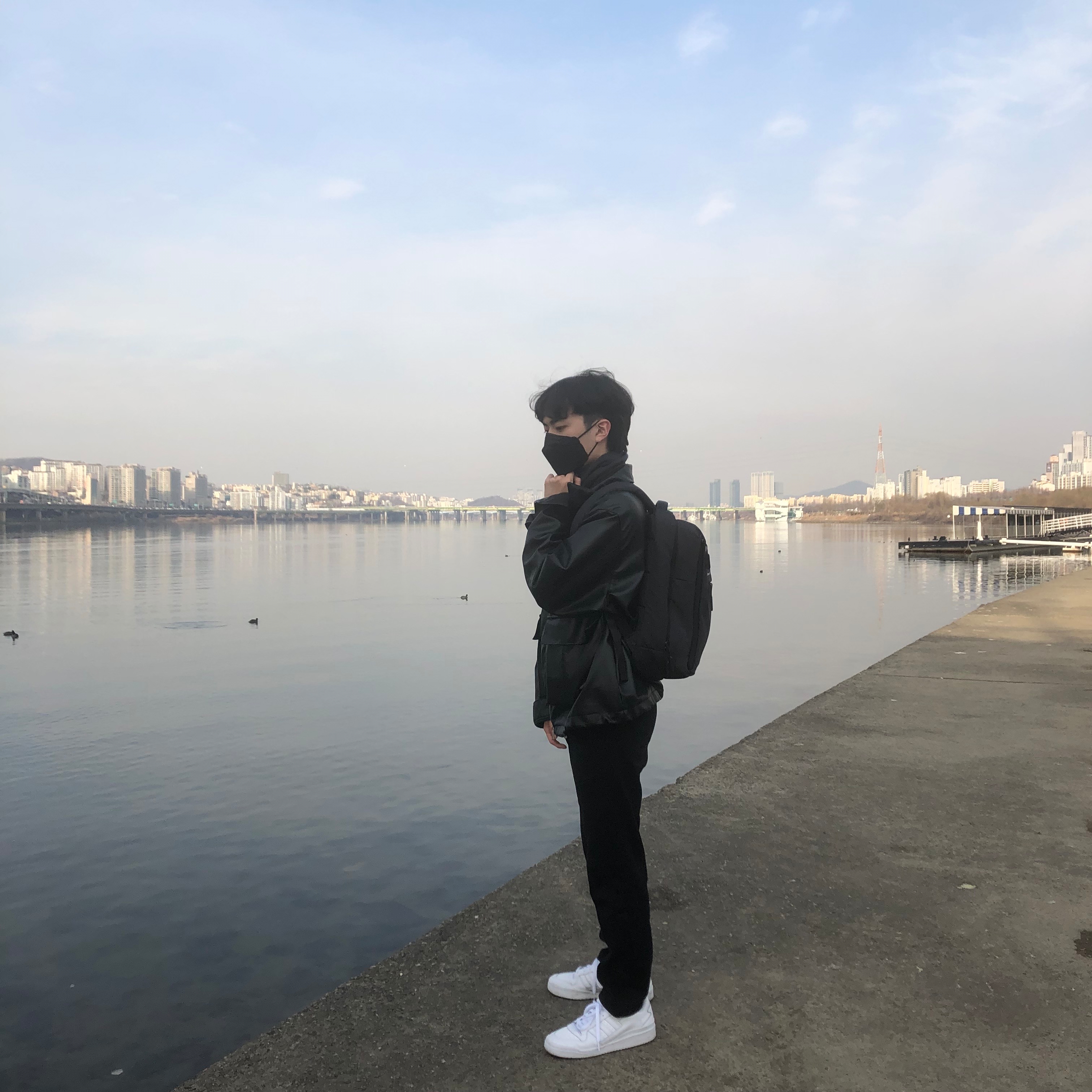 Adidas Forum Low Triple White 착용 스타일