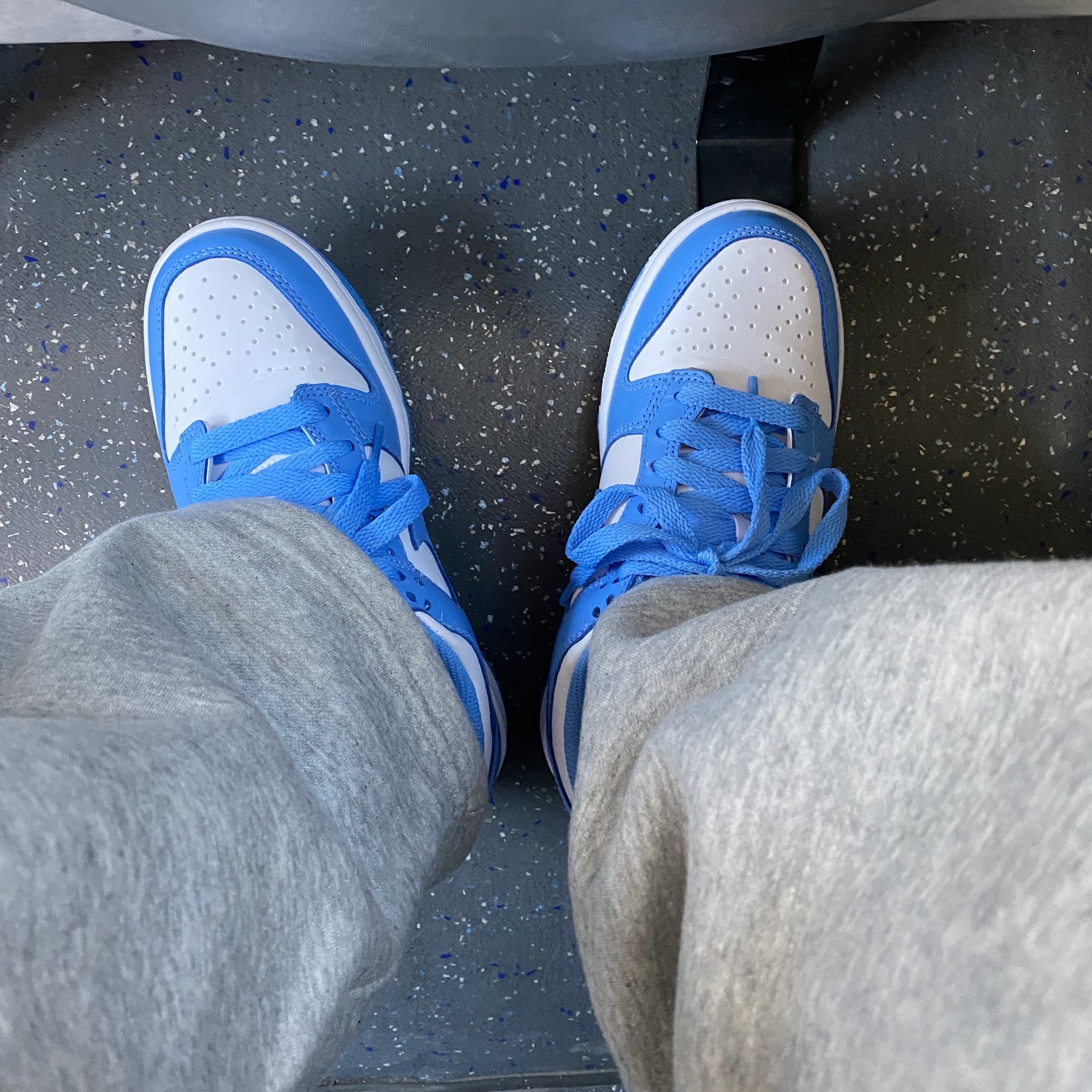 (GS) Nike Dunk Low University Blue 착용 스타일 - 3