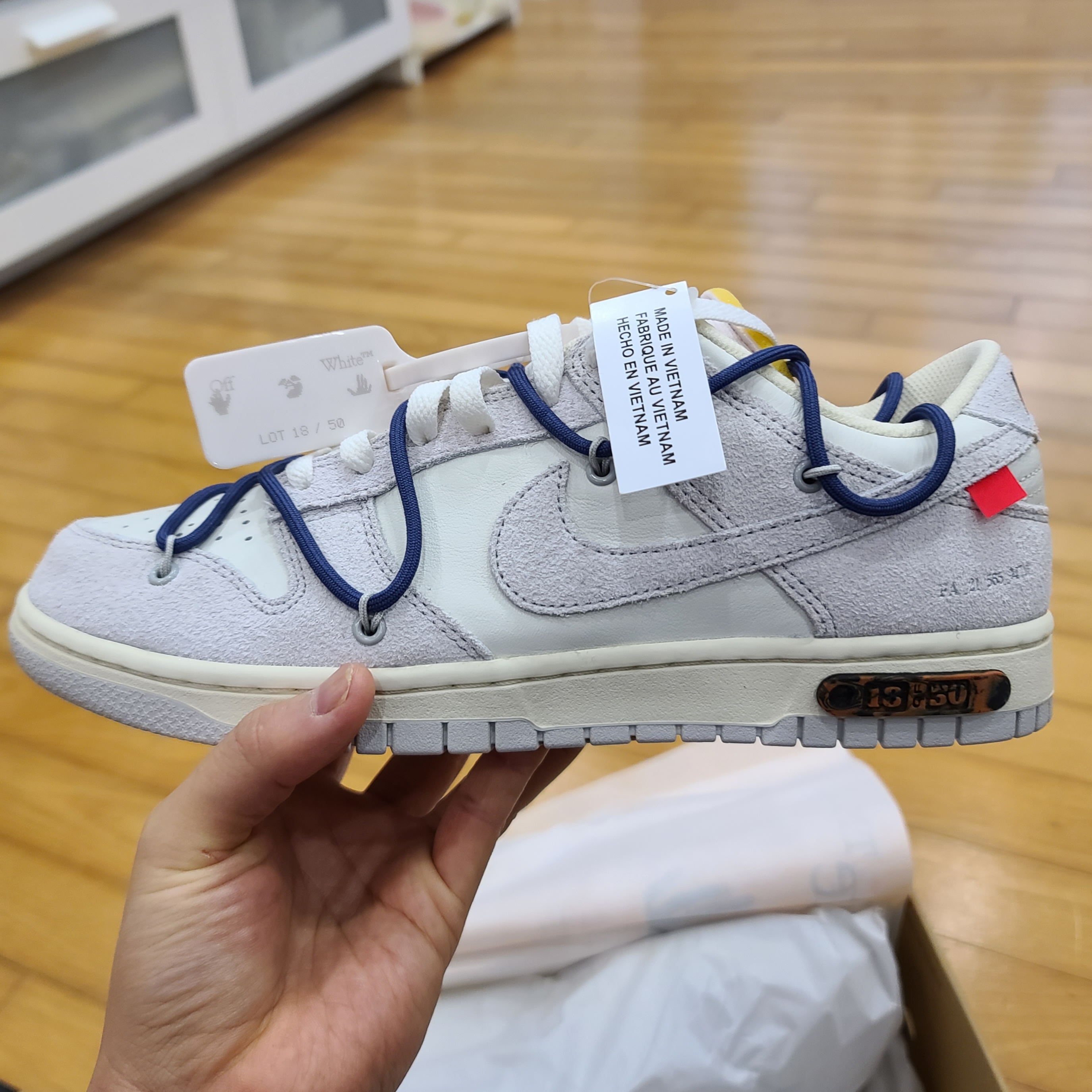 Nike x Off-White Dunk Low The 50 - Lot 18 착용 스타일 - 1