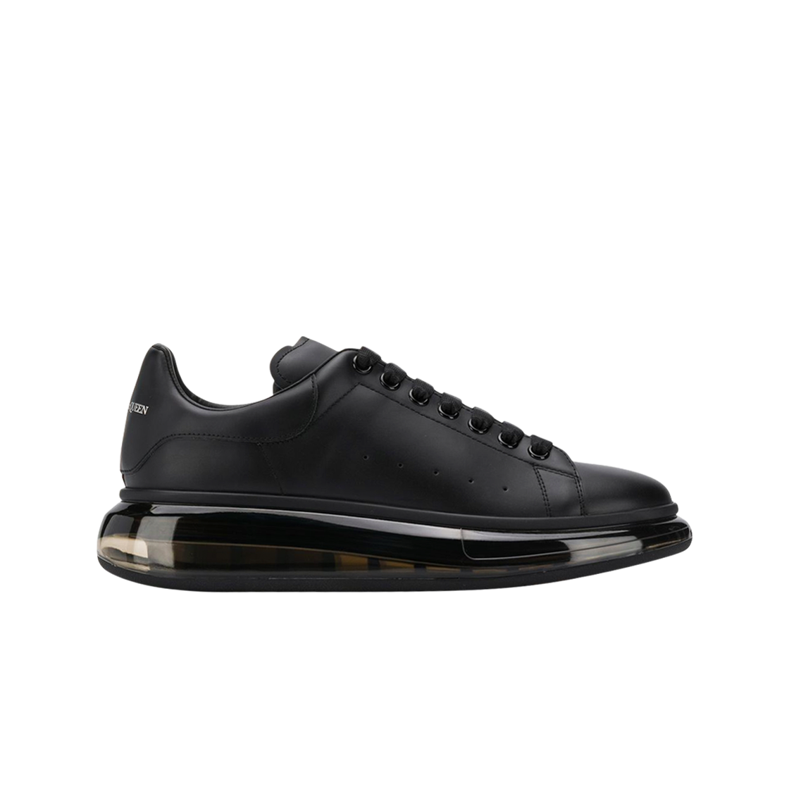 알렉산더 맥퀸 오버사이즈드 스니커즈 클리어 솔 블랙(Alexander McQueen Oversized Sneakers Clear Sole Black) - 1