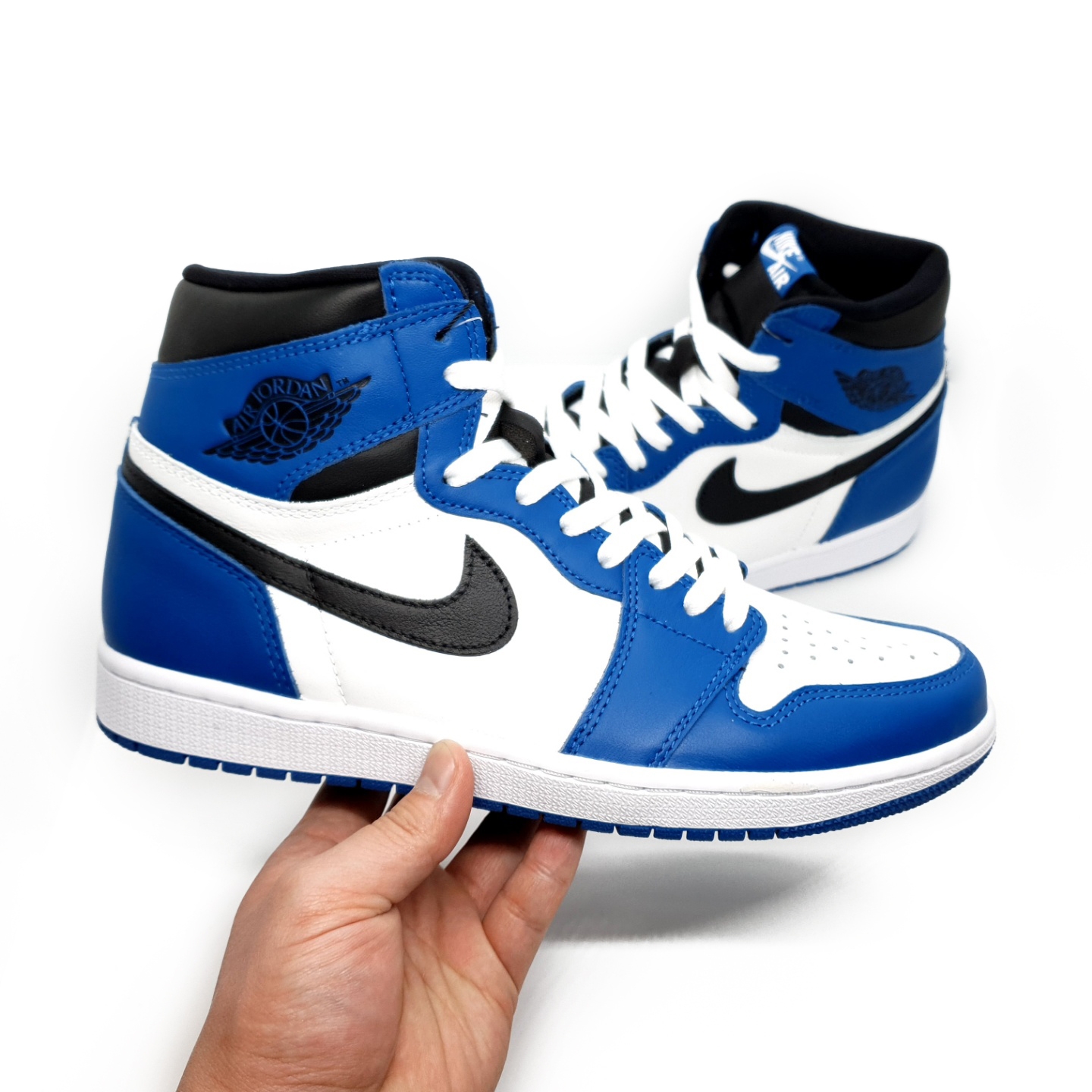 Jordan 1 Retro High OG Dark Marina Blue, Jordan 1 Retro High Game Royal 착용 스타일 - 2