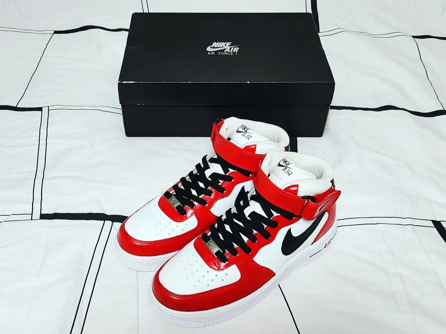 Nike Air Force 1 Mid '07 White 착용 스타일 - 1