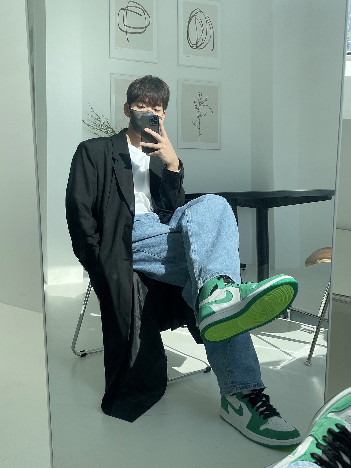 Jordan 1 Zoom Air CMFT Stadium Green 착용 스타일 - 3