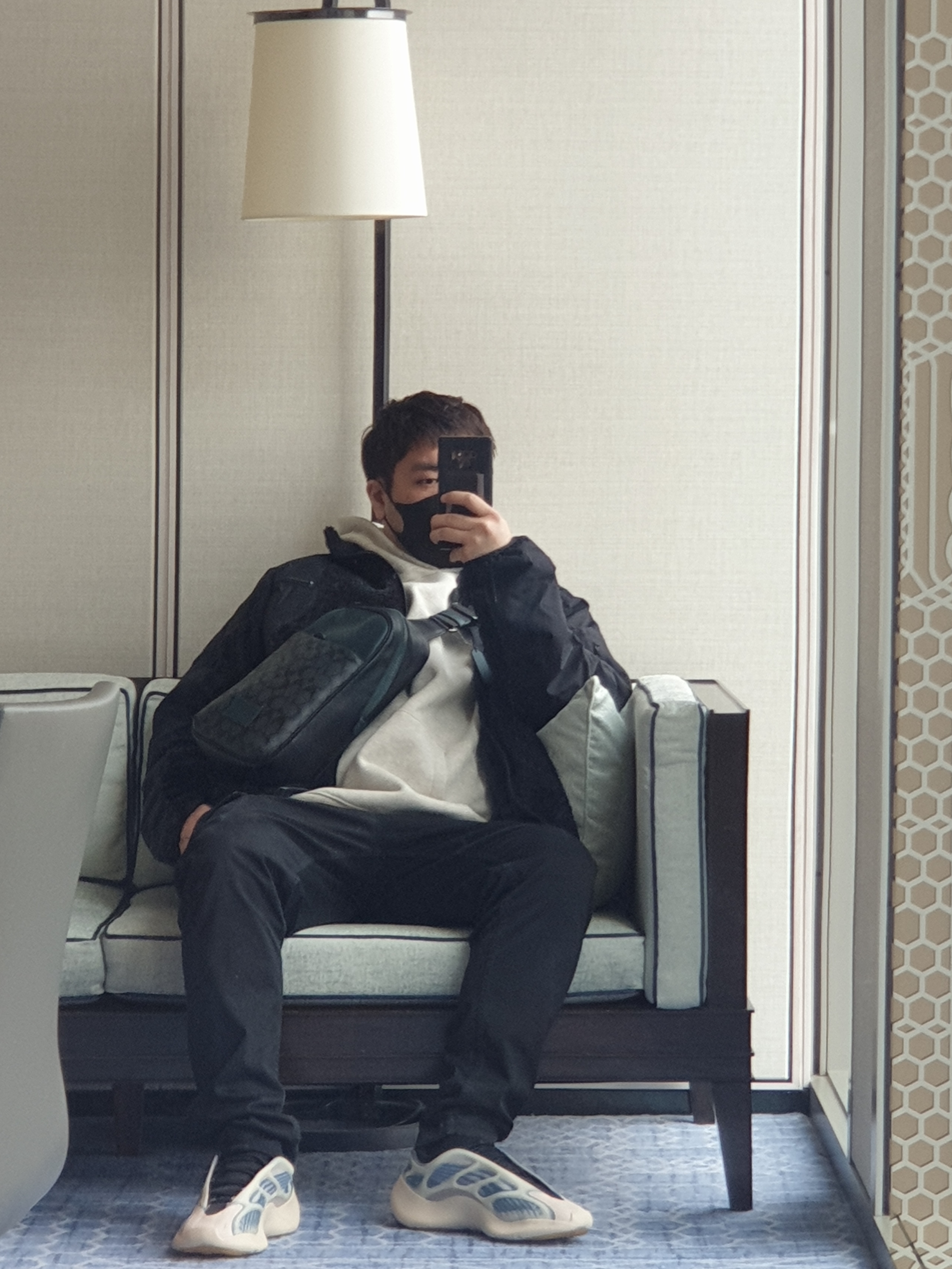 Nike x Drake Nocta NRG Polar Fleece Jacket - US/EU, Nike NRG Swoosh Logo Pants Grey Heather 착용 스타일 - 4