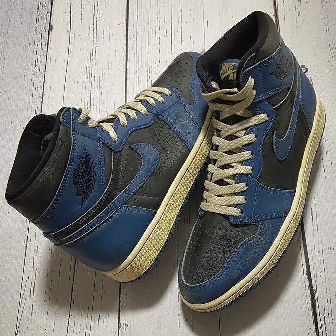 Jordan 1 Retro High OG Dark Marina Blue 착용 스타일