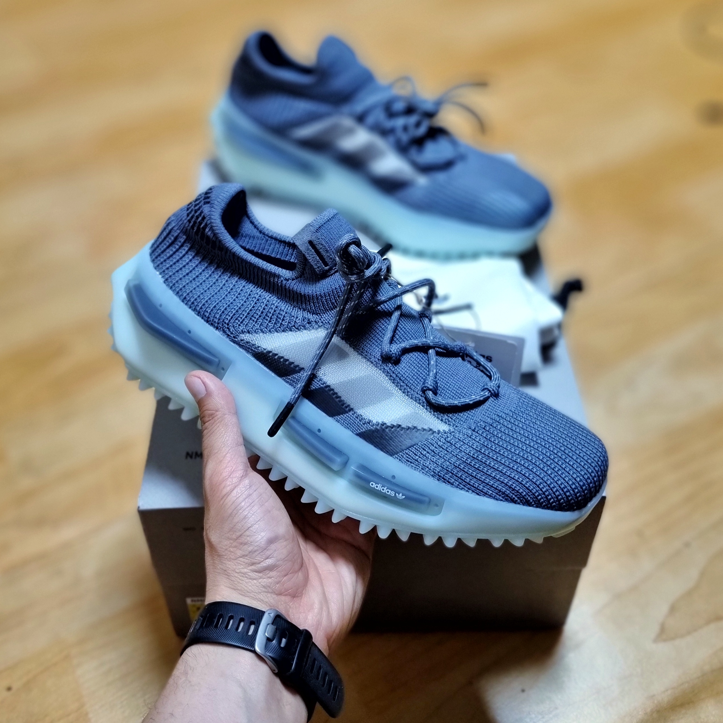 Adidas NMD S1 Ice Mint Onyx 착용 스타일