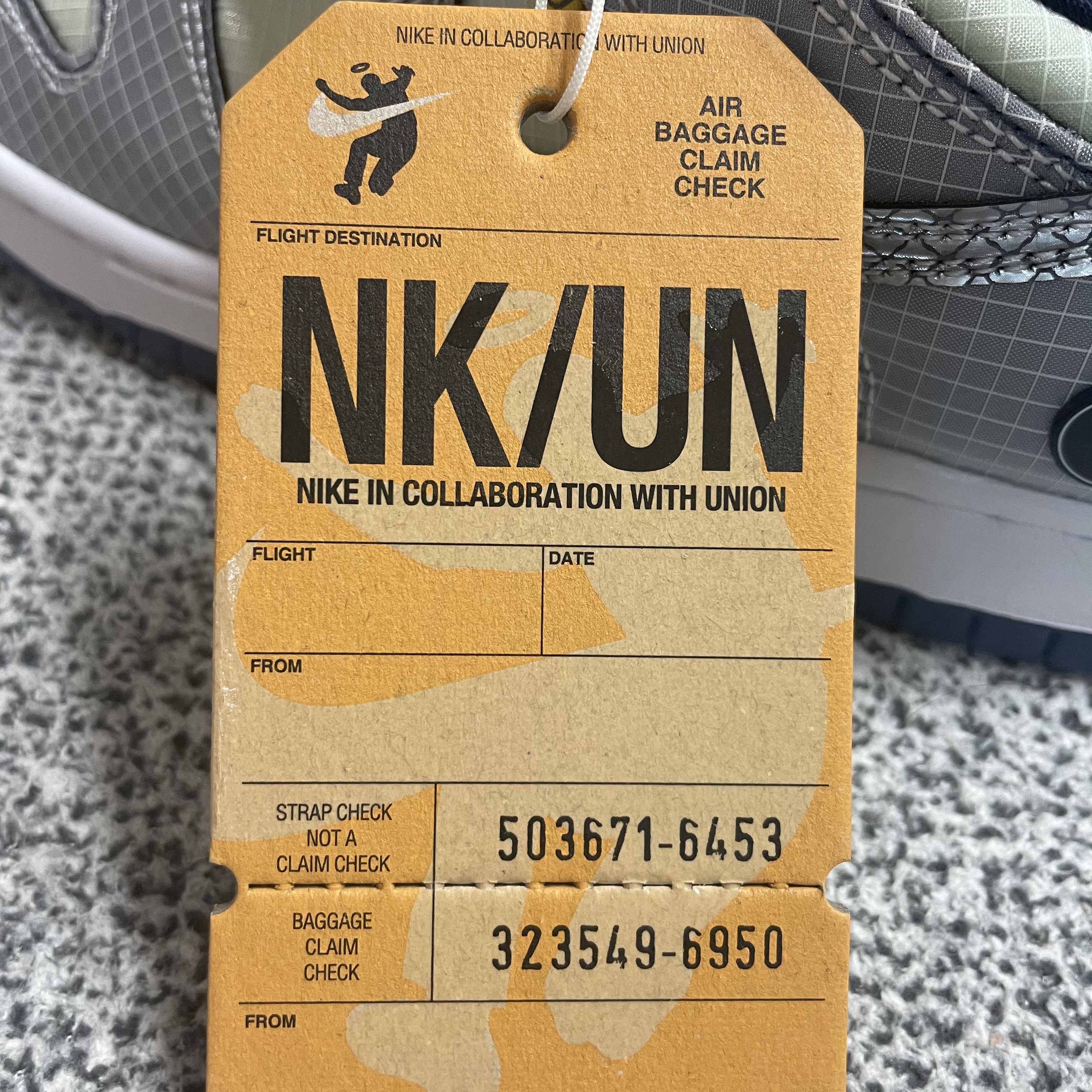 Nike x Union Dunk Low Passport Pack Pistachio 착용 스타일 - 2