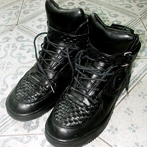 Nike Air Force 1 High Lux '04 Black 착용 스타일