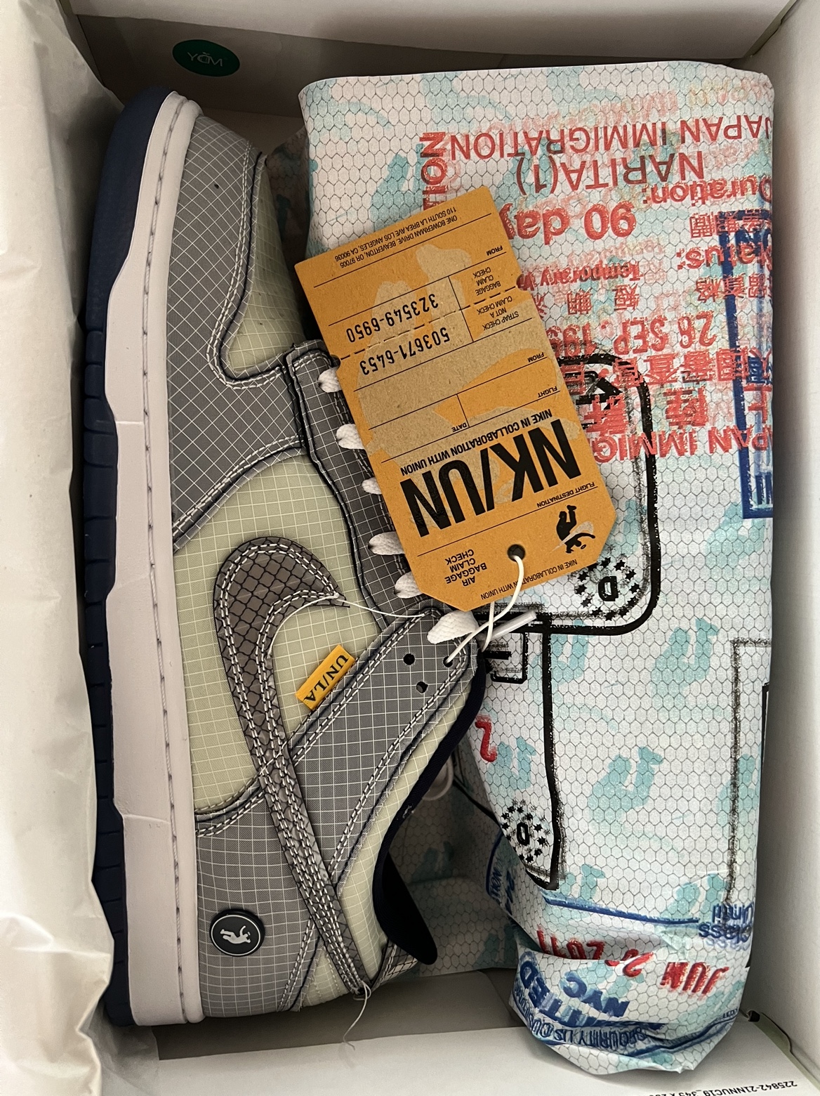 Nike x Union Dunk Low Passport Pack Pistachio 착용 스타일