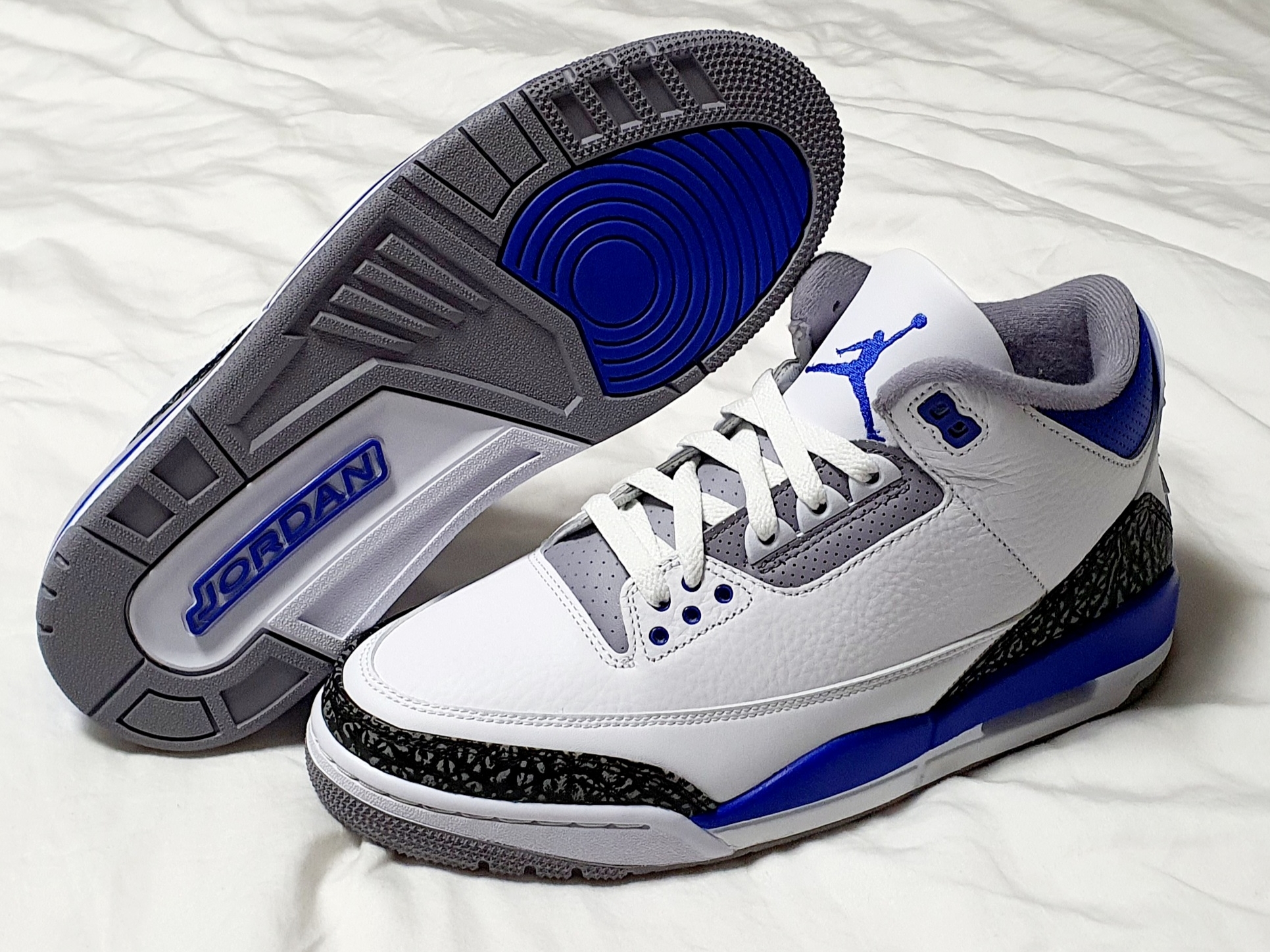 Jordan 3 Retro Racer Blue 착용 스타일 - 1