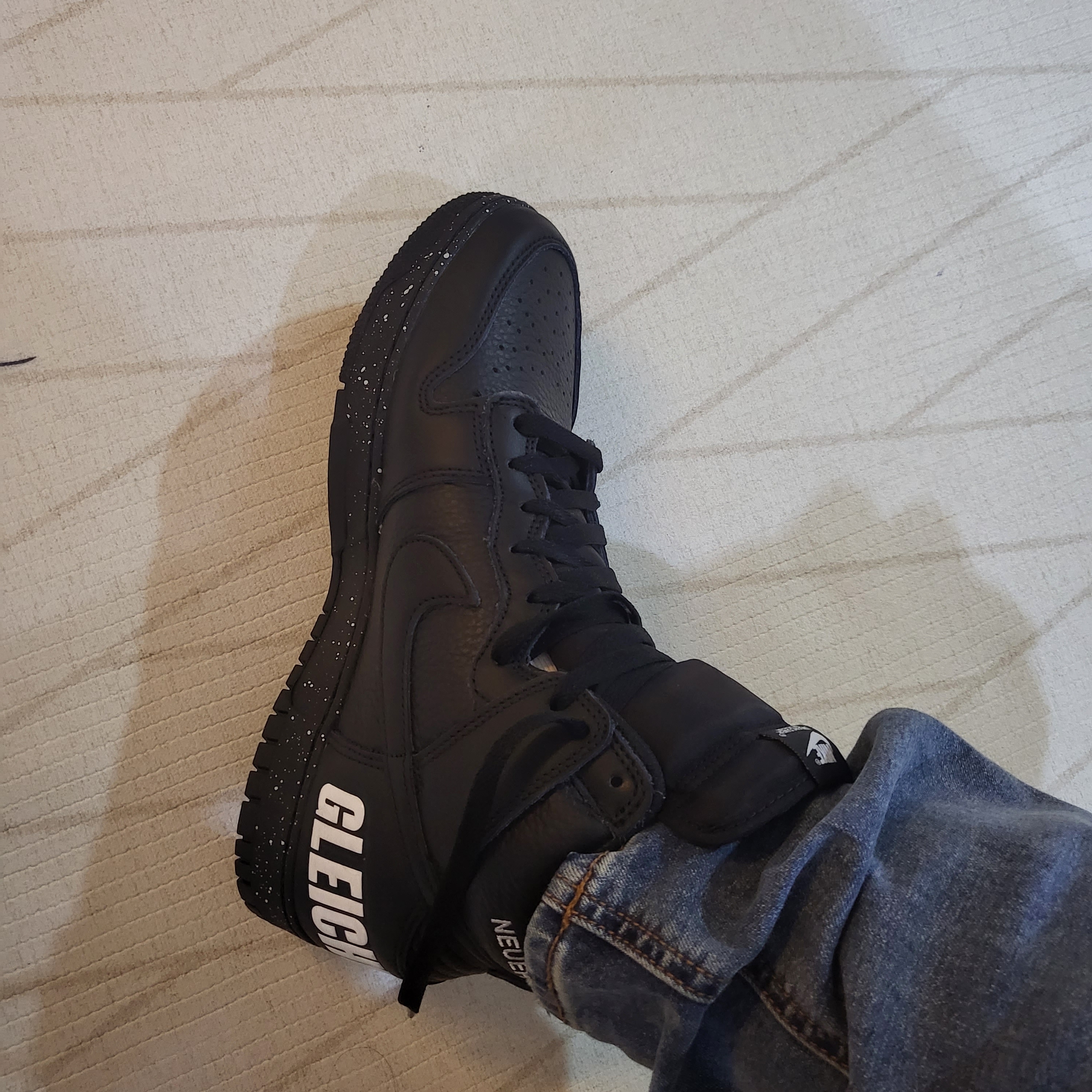 Nike x Undercover Dunk High 1985 Black 착용 스타일