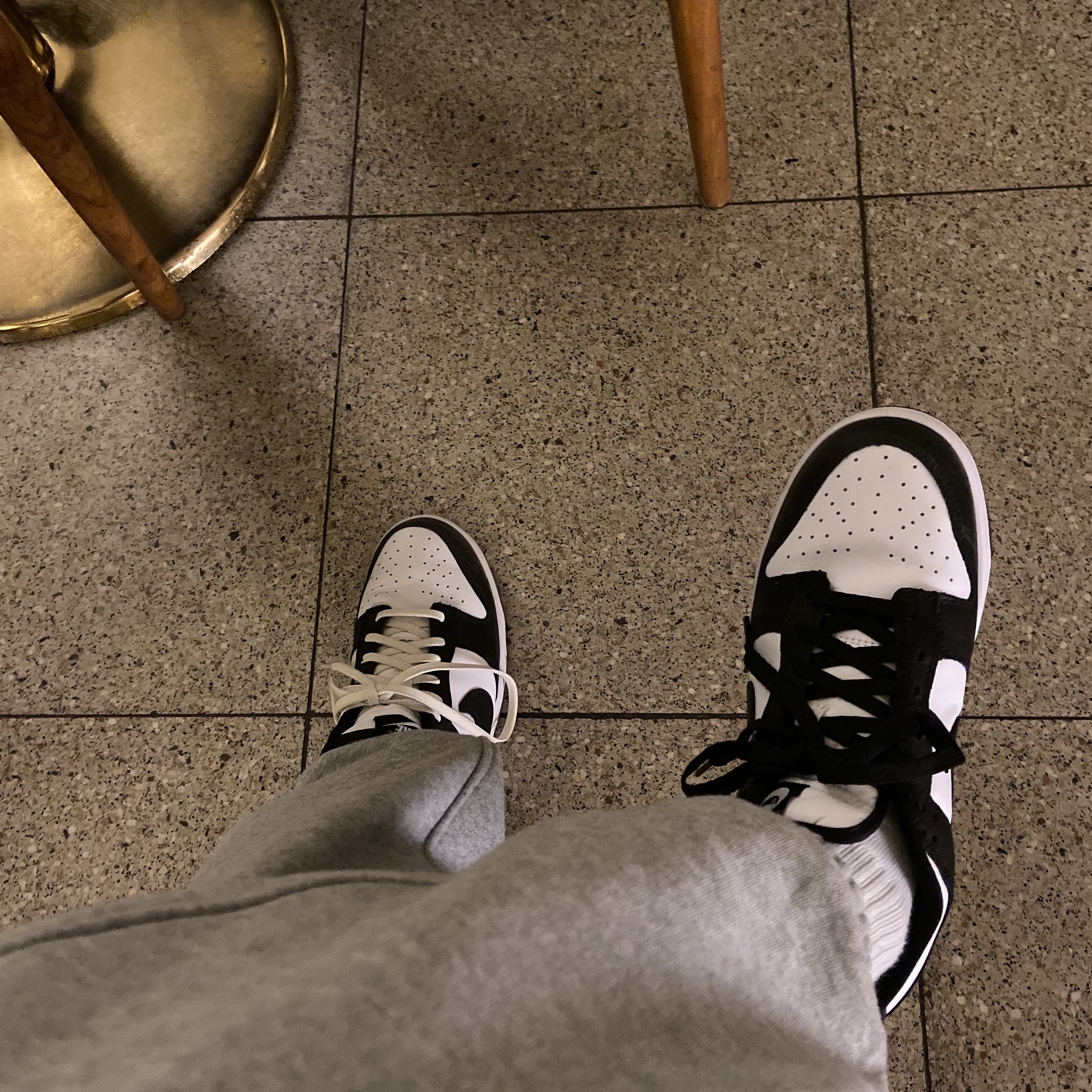 Nike Dunk Low Retro Black 착용 스타일 - 3