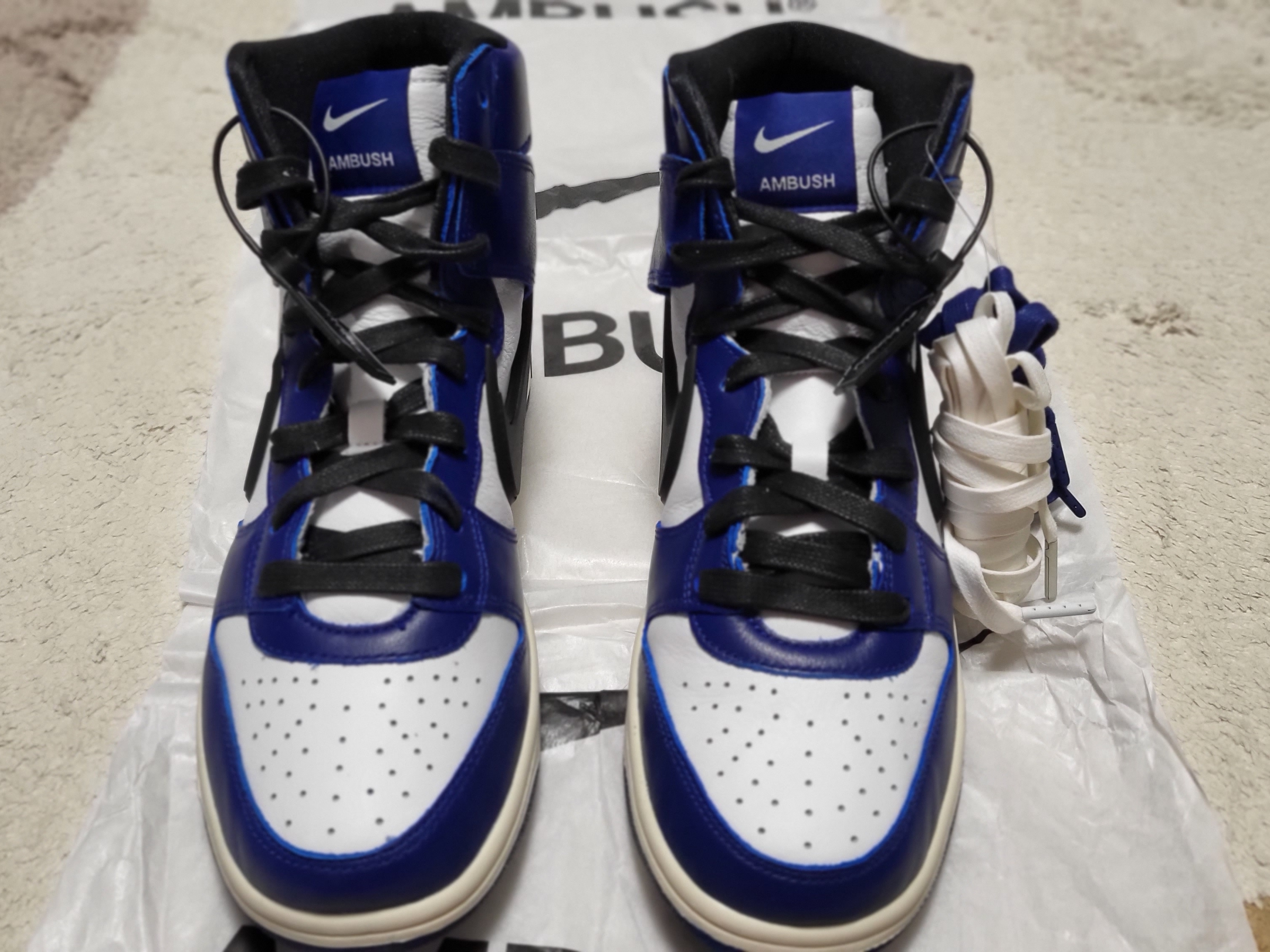 Nike x Ambush Dunk High Deep Royal Blue 착용 스타일 - 5